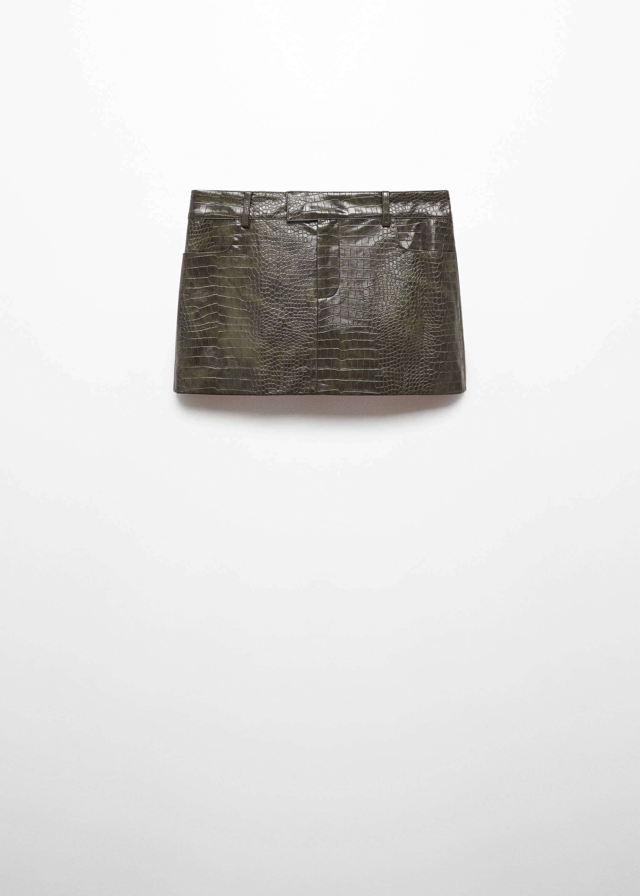 Animal print effect mini skirt - Article without model