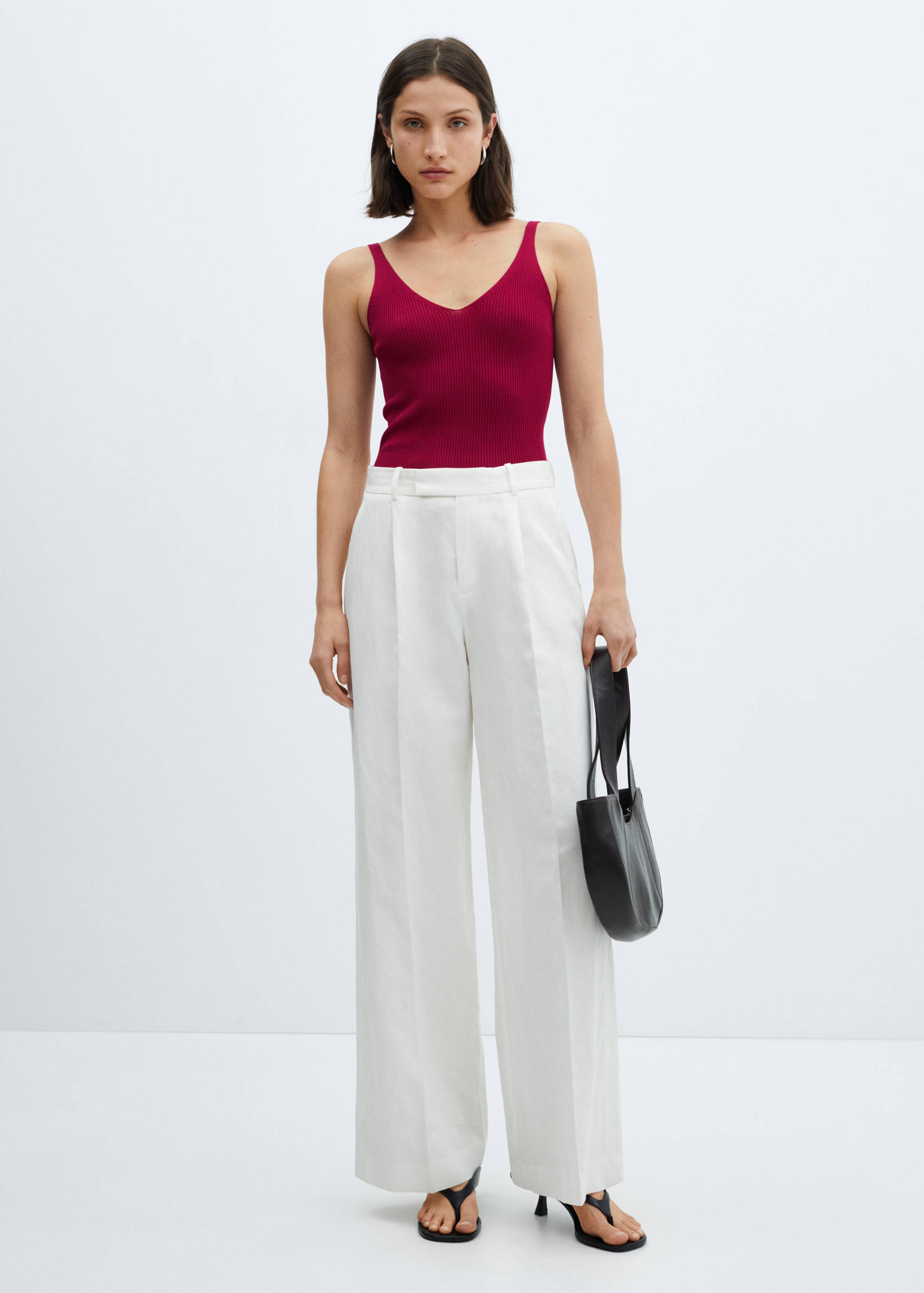 Top maille col V - Plan général