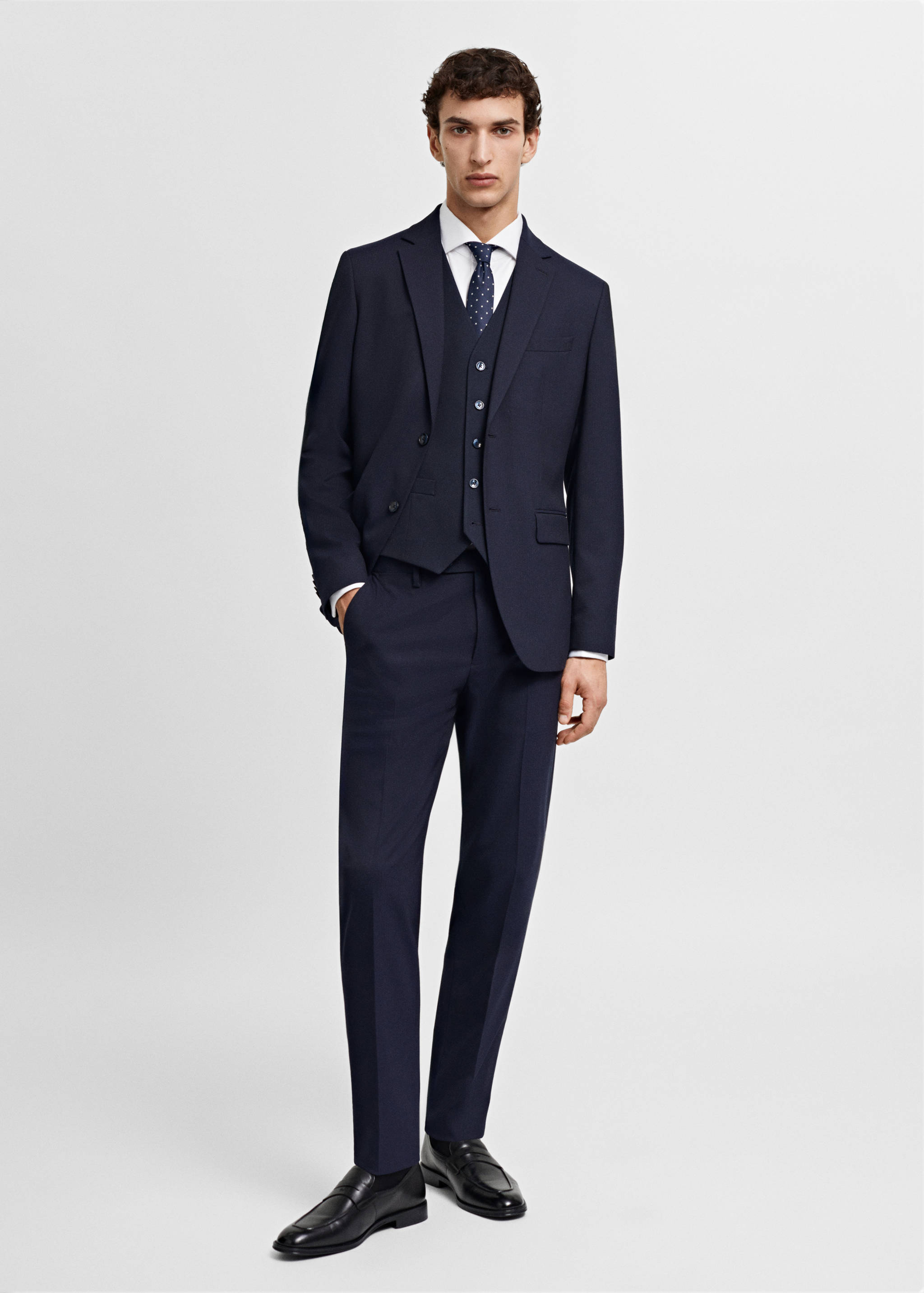 Chaleco traje slim fit - Plano general