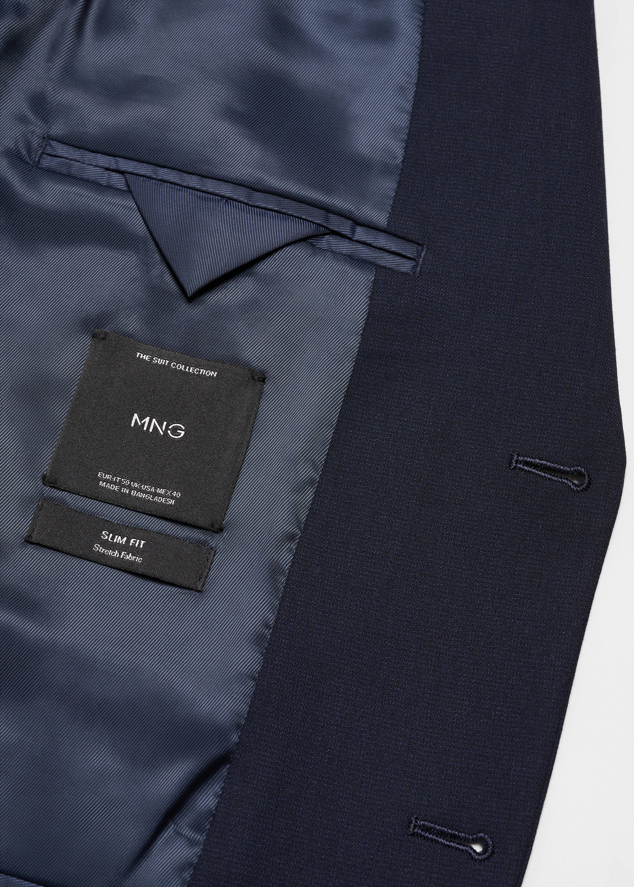 Stretch-fabric slim-fit suit jacket - Details of the article 8