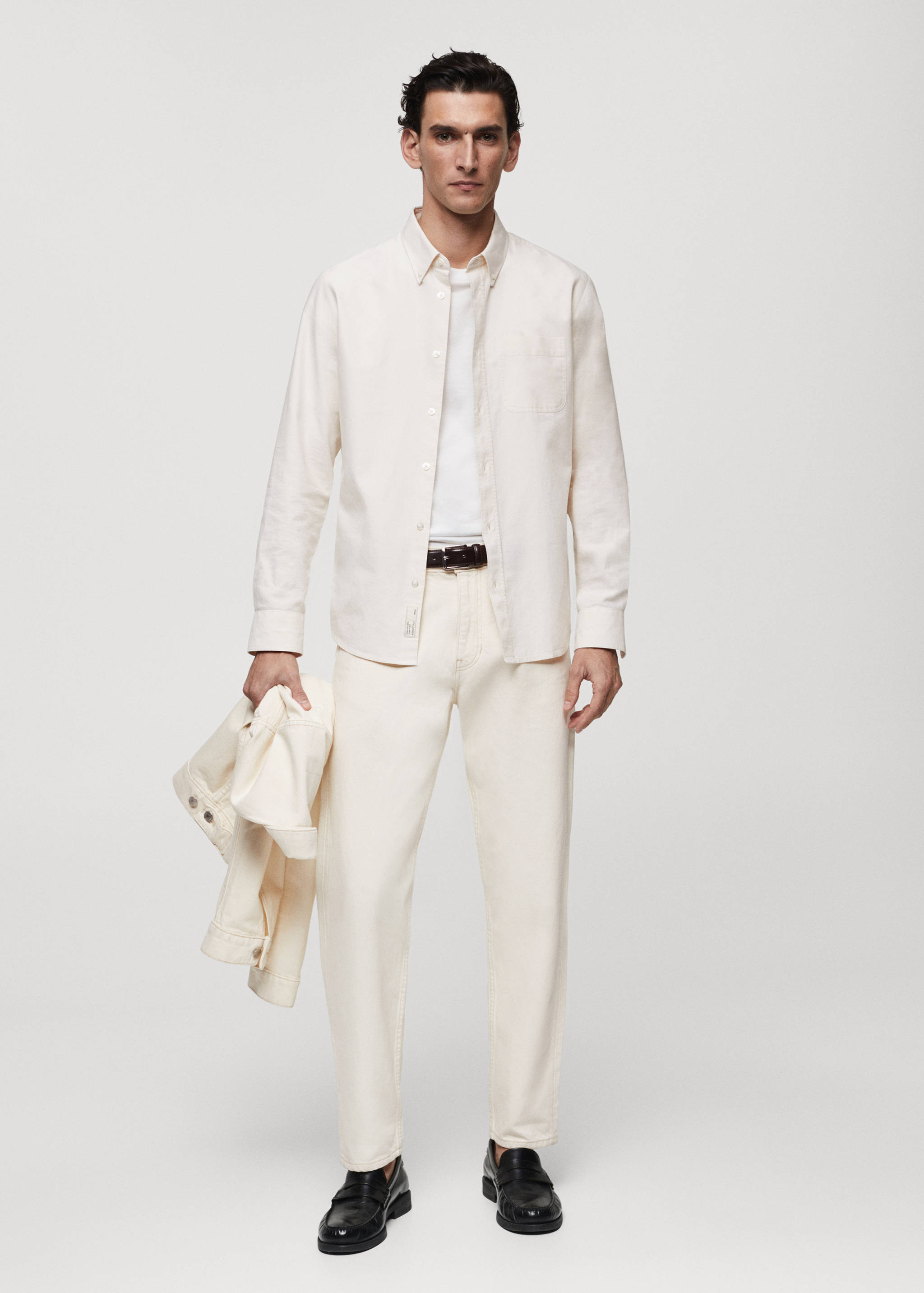 Chemise regular fit coton Oxford - Plan général