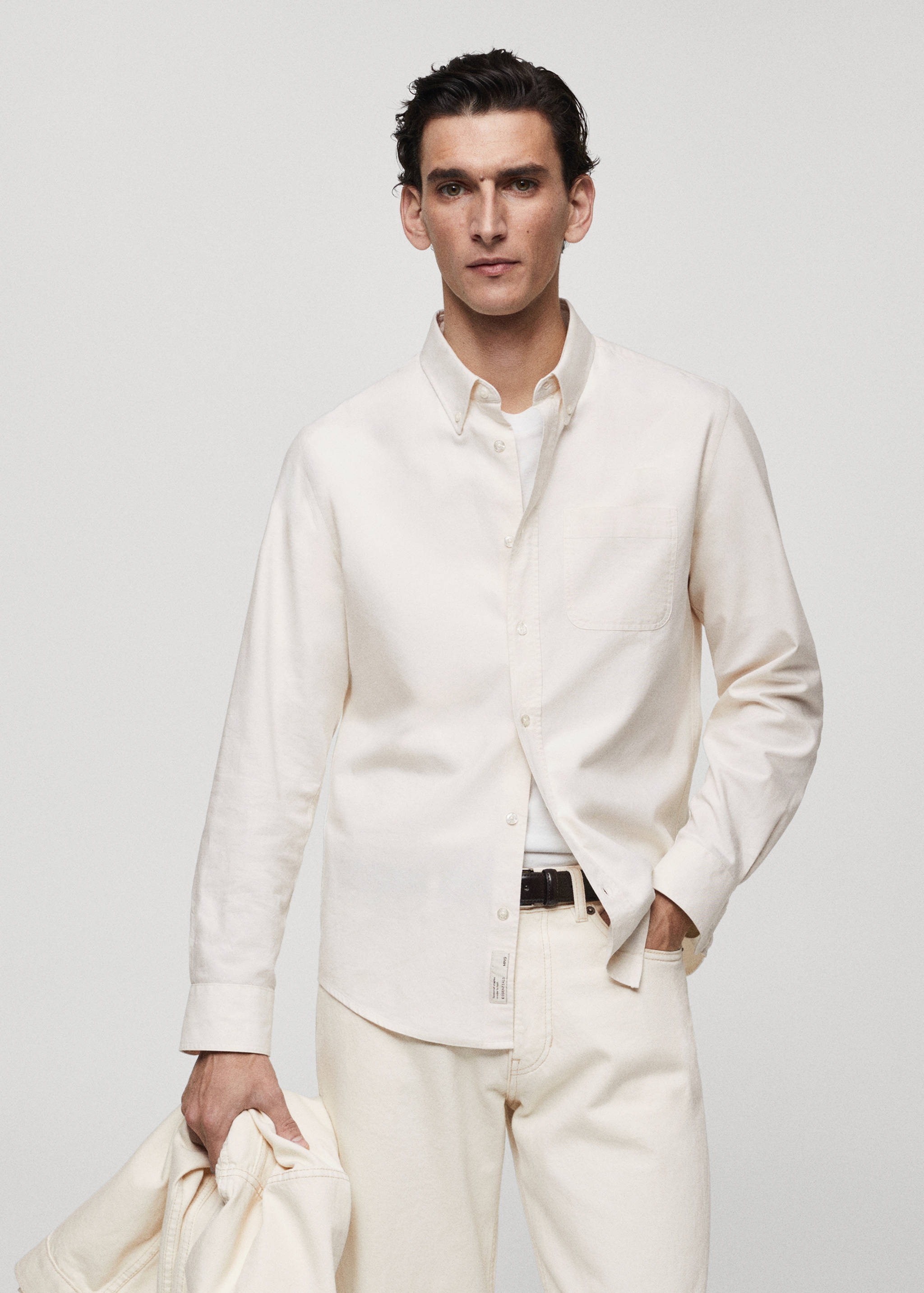 Chemise regular fit coton Oxford - Plan moyen