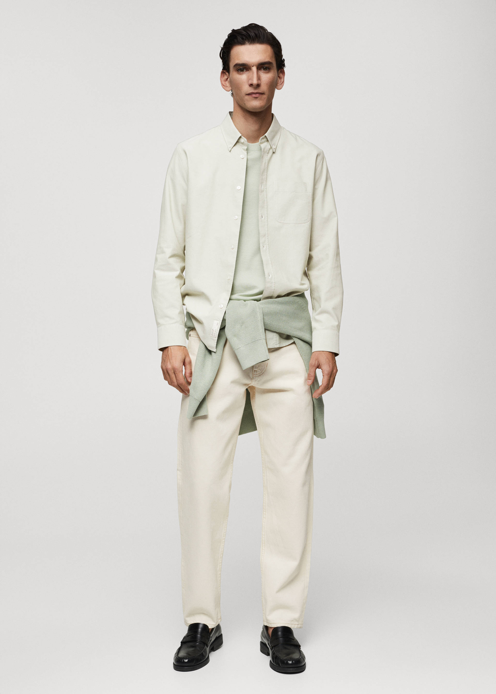 Chemise regular fit coton Oxford - Plan général