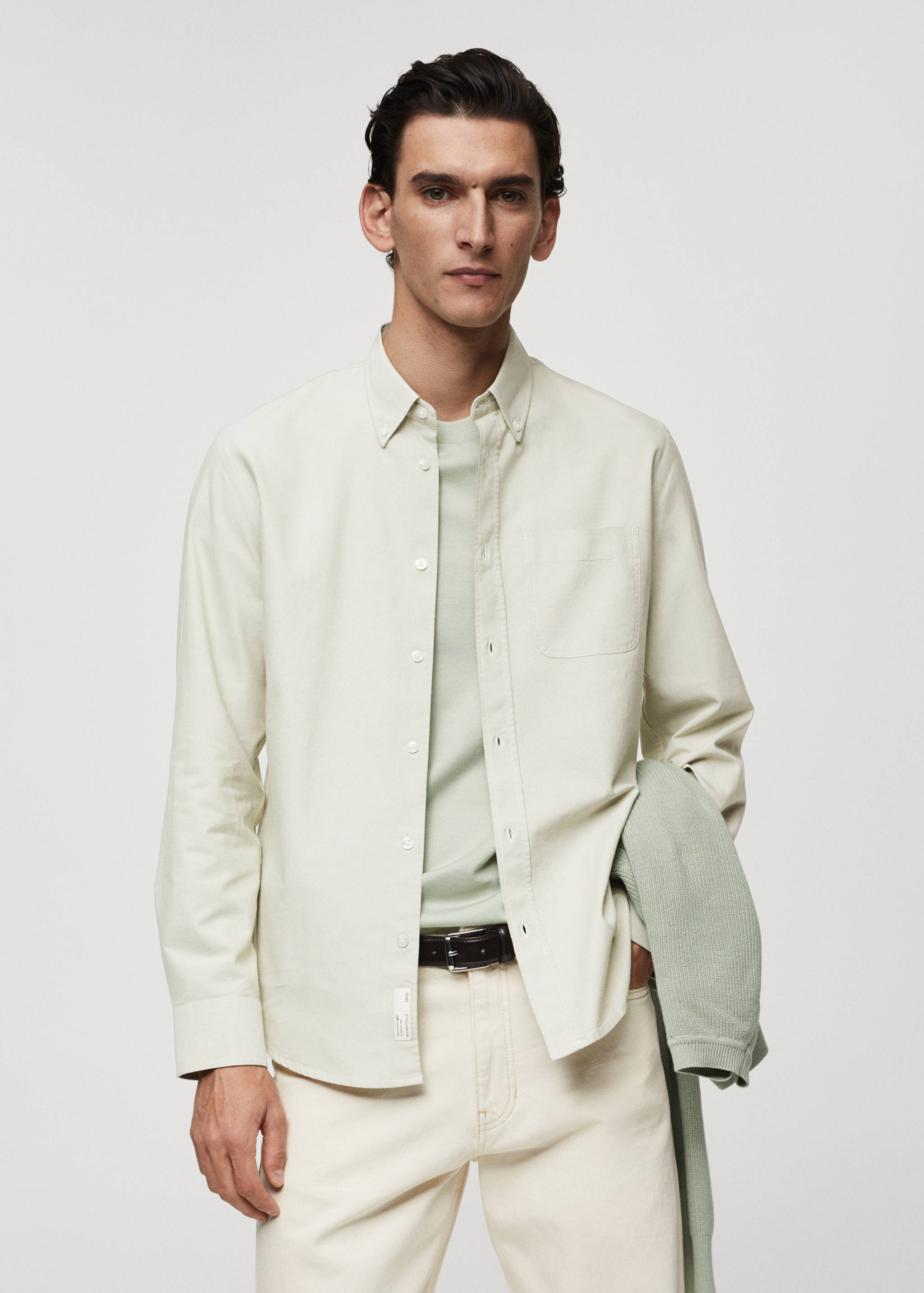 Chemise regular fit coton Oxford - Plan moyen