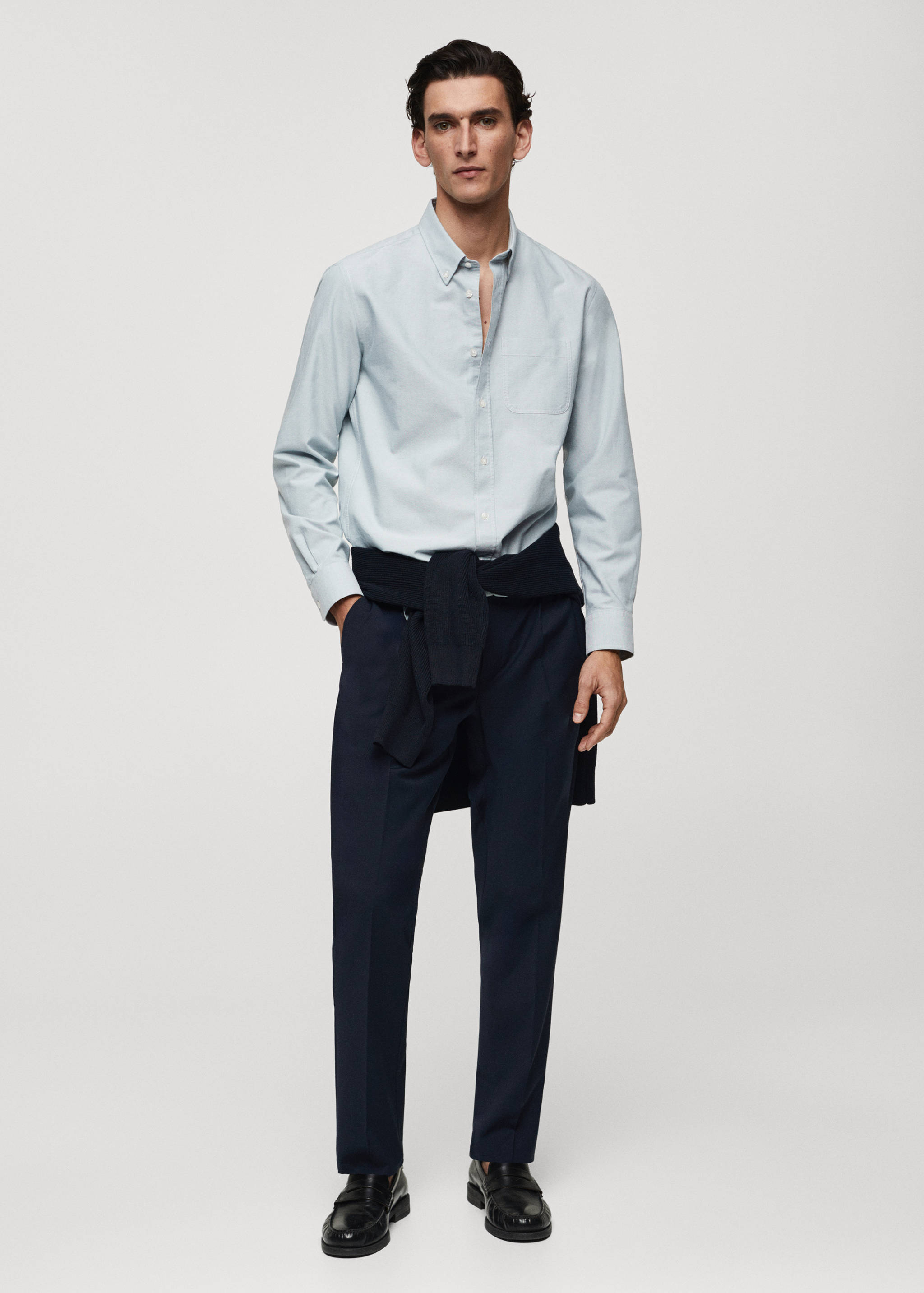 Chemise regular fit coton Oxford - Plan général