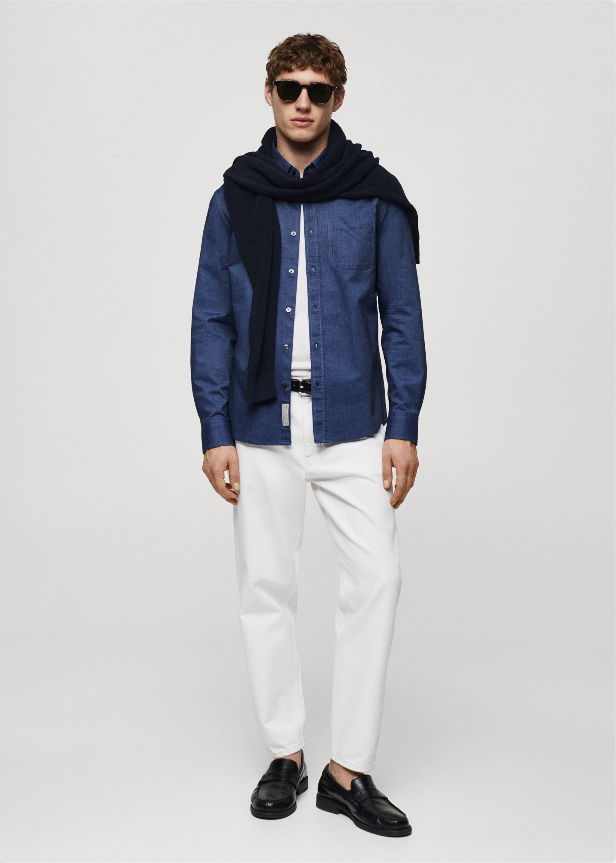 Chemise regular fit coton Oxford - Plan général