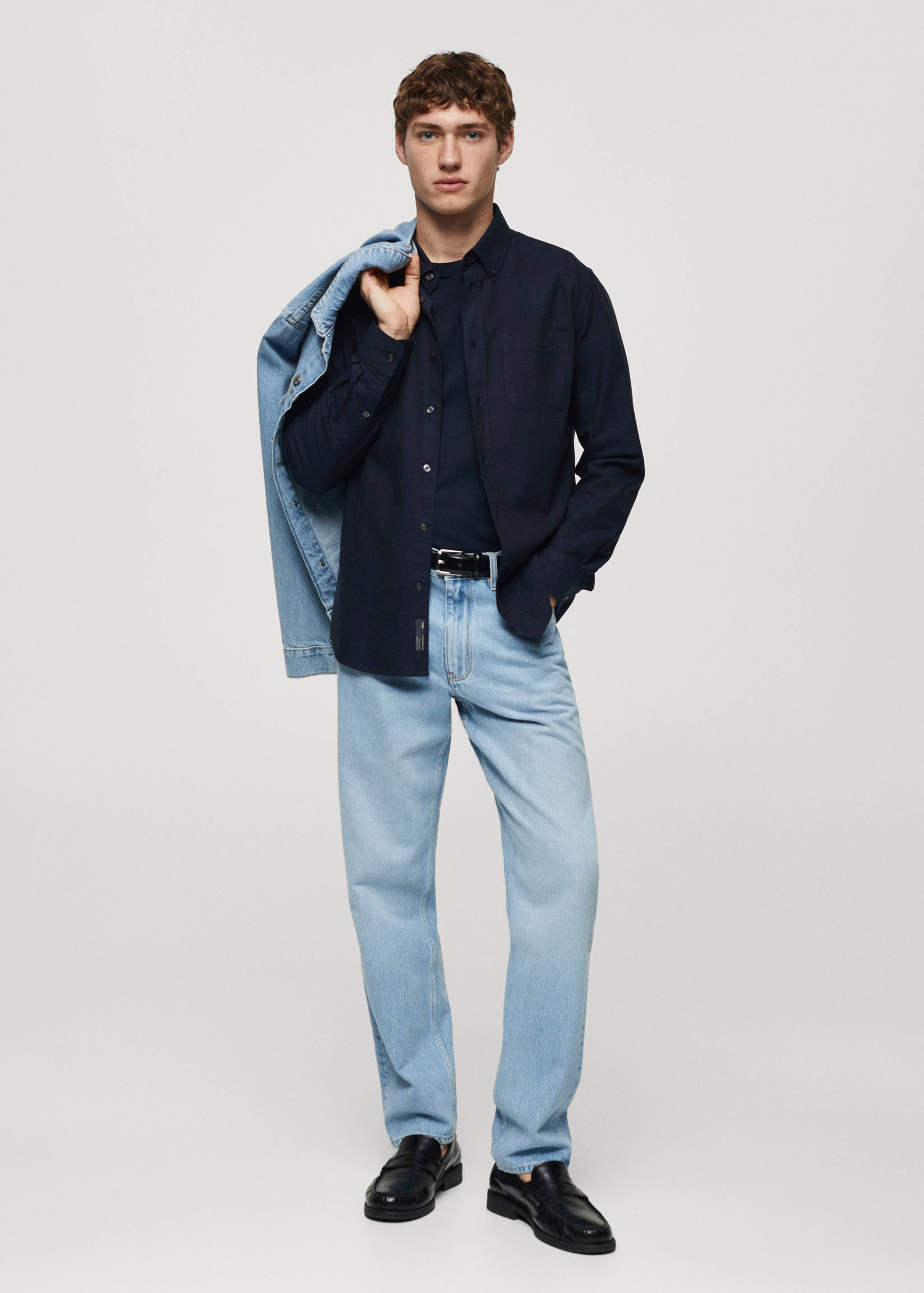 Chemise regular fit coton Oxford - Plan général