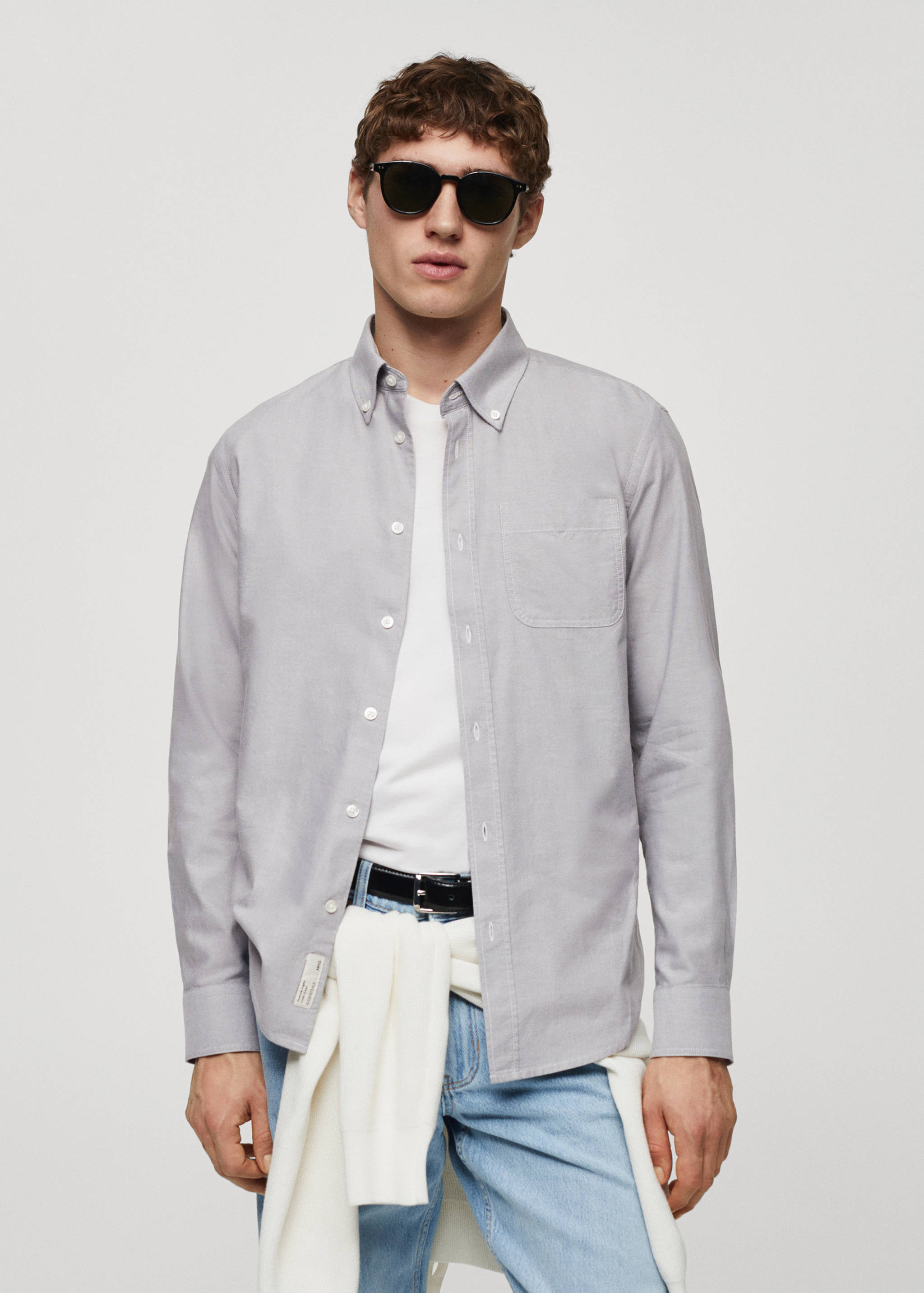 Chemise regular fit coton Oxford - Plan moyen