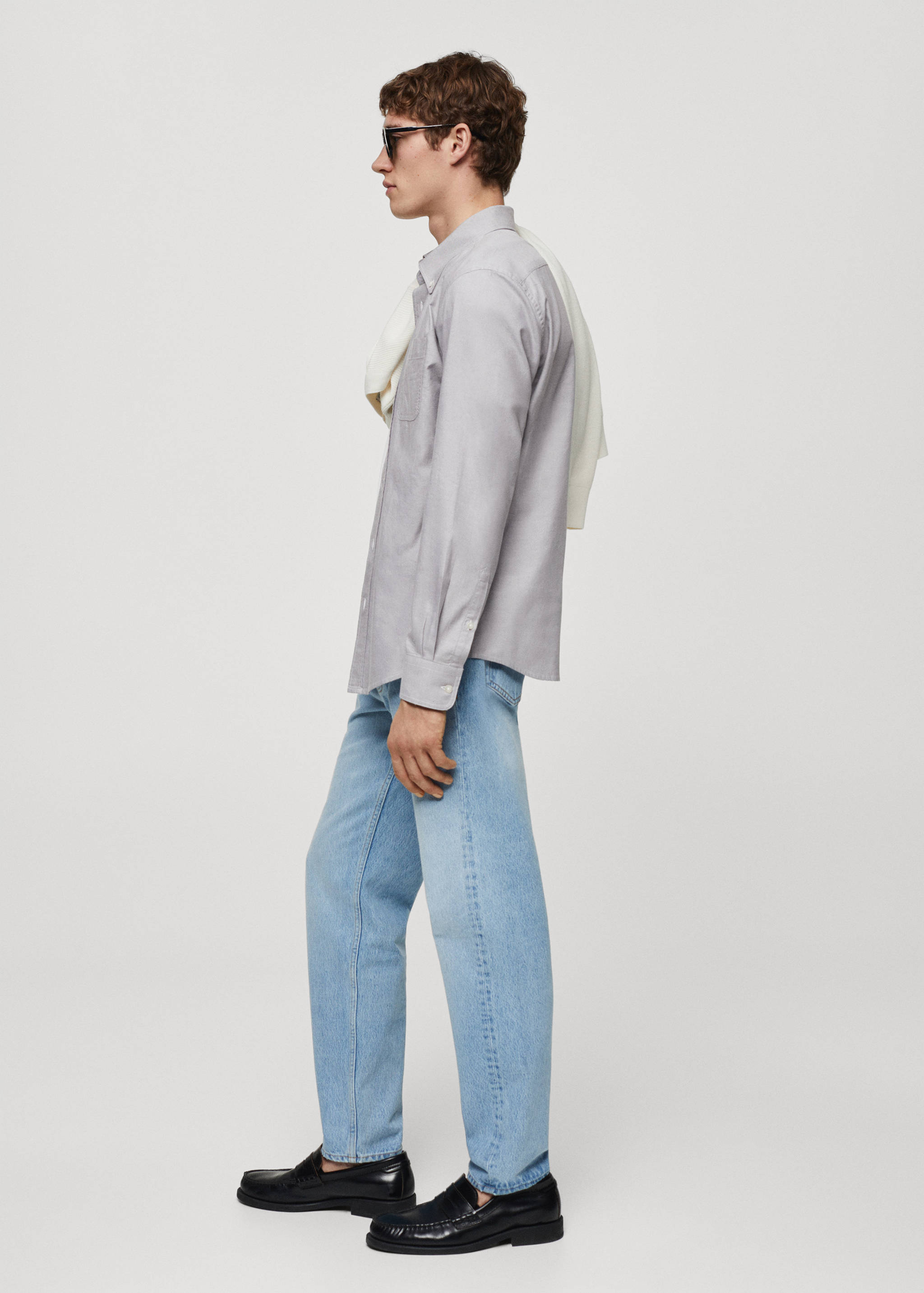 Chemise regular fit coton Oxford - Détail de l'article 4