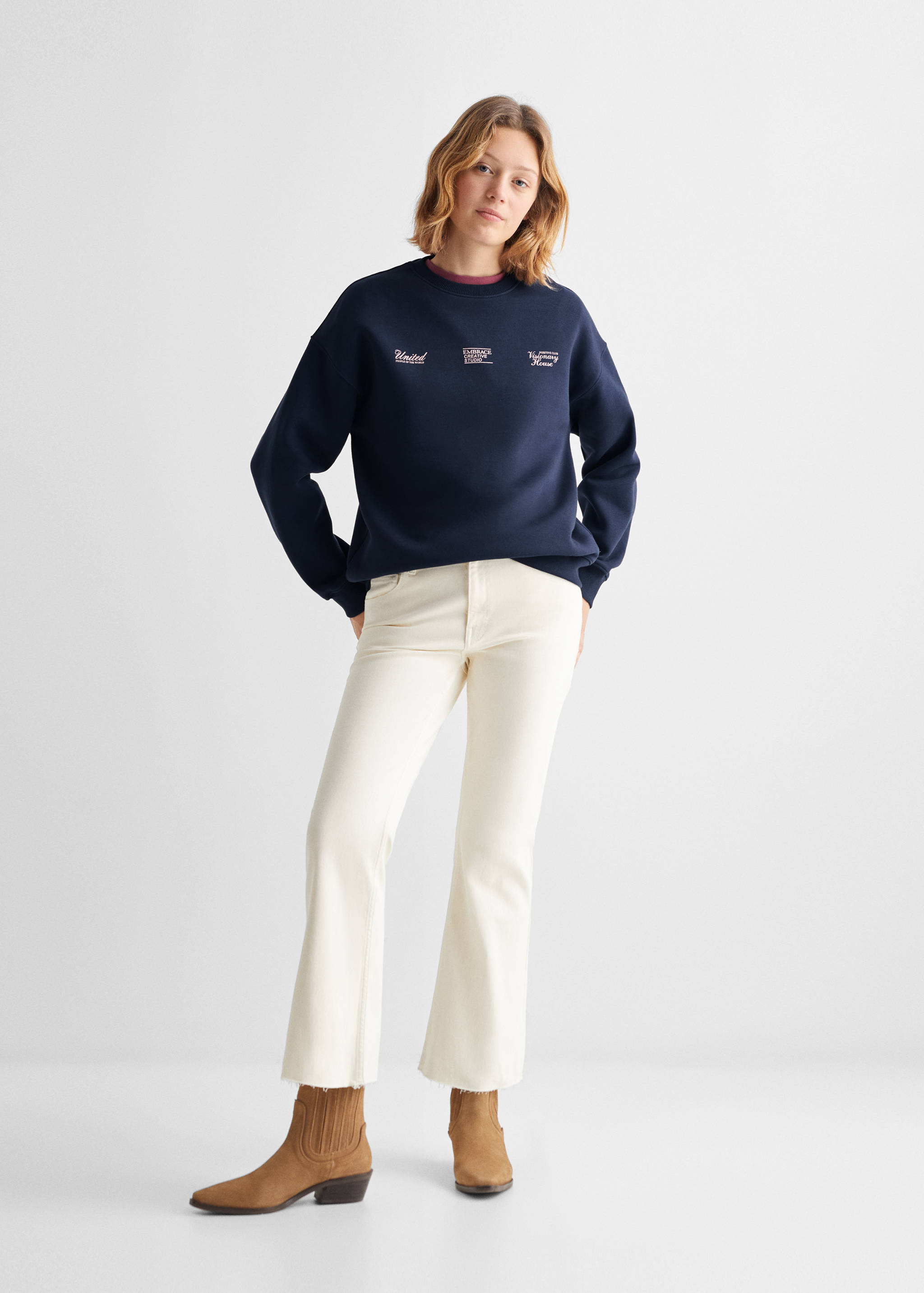 Printed message sweatshirt - General plane