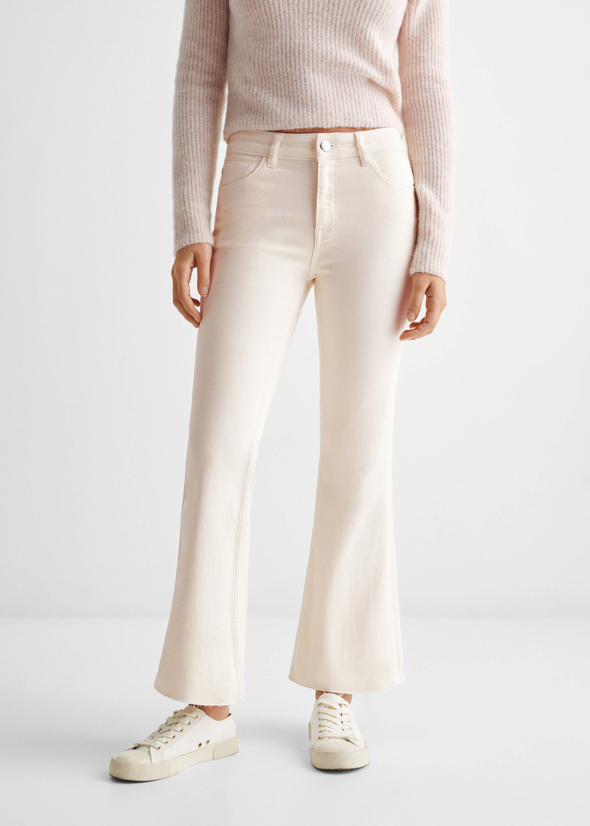 جينز متسع الأطراف وقصير - تفاصيل المنتج 6