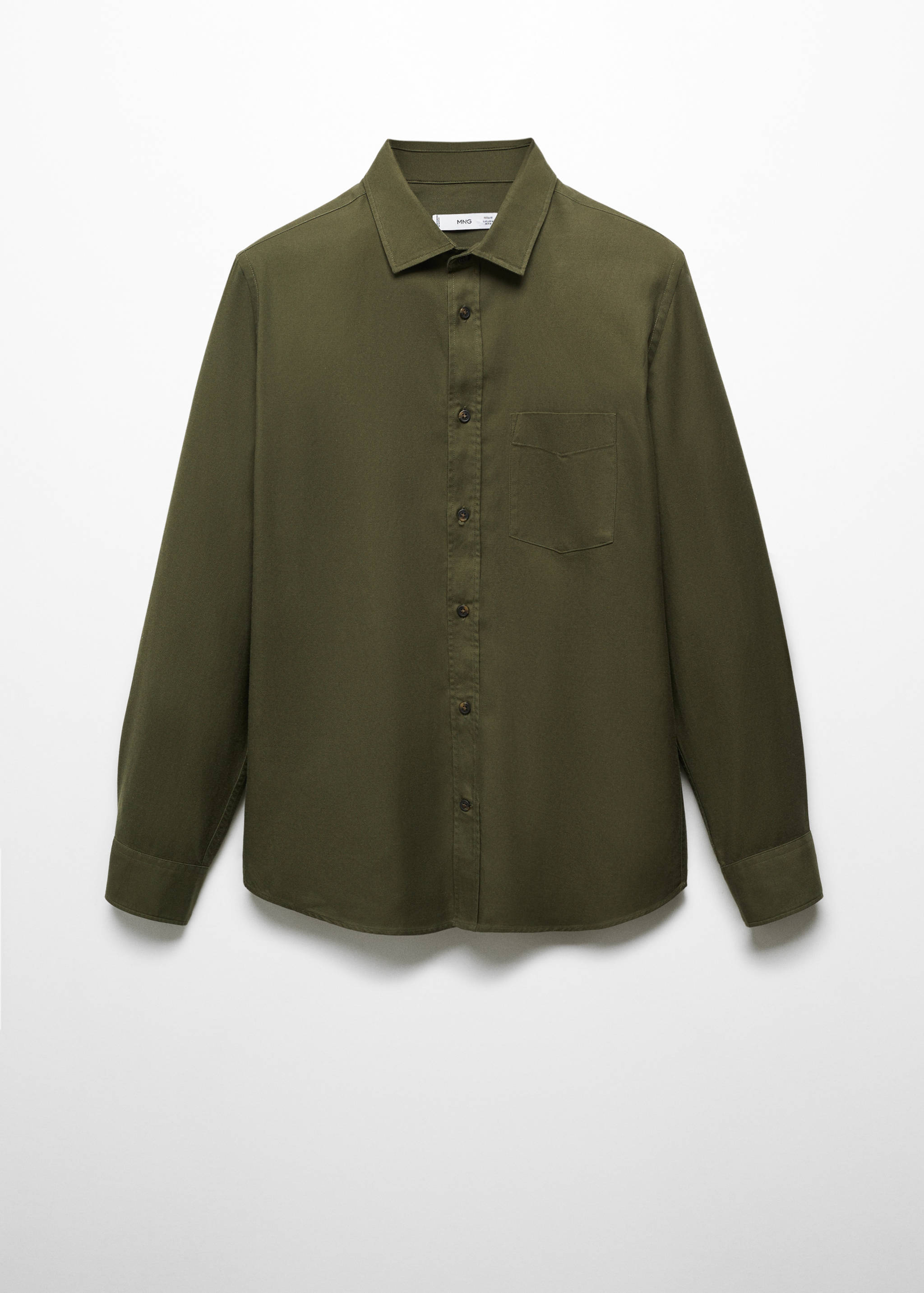 Brushed cotton twill shirt - Article without model