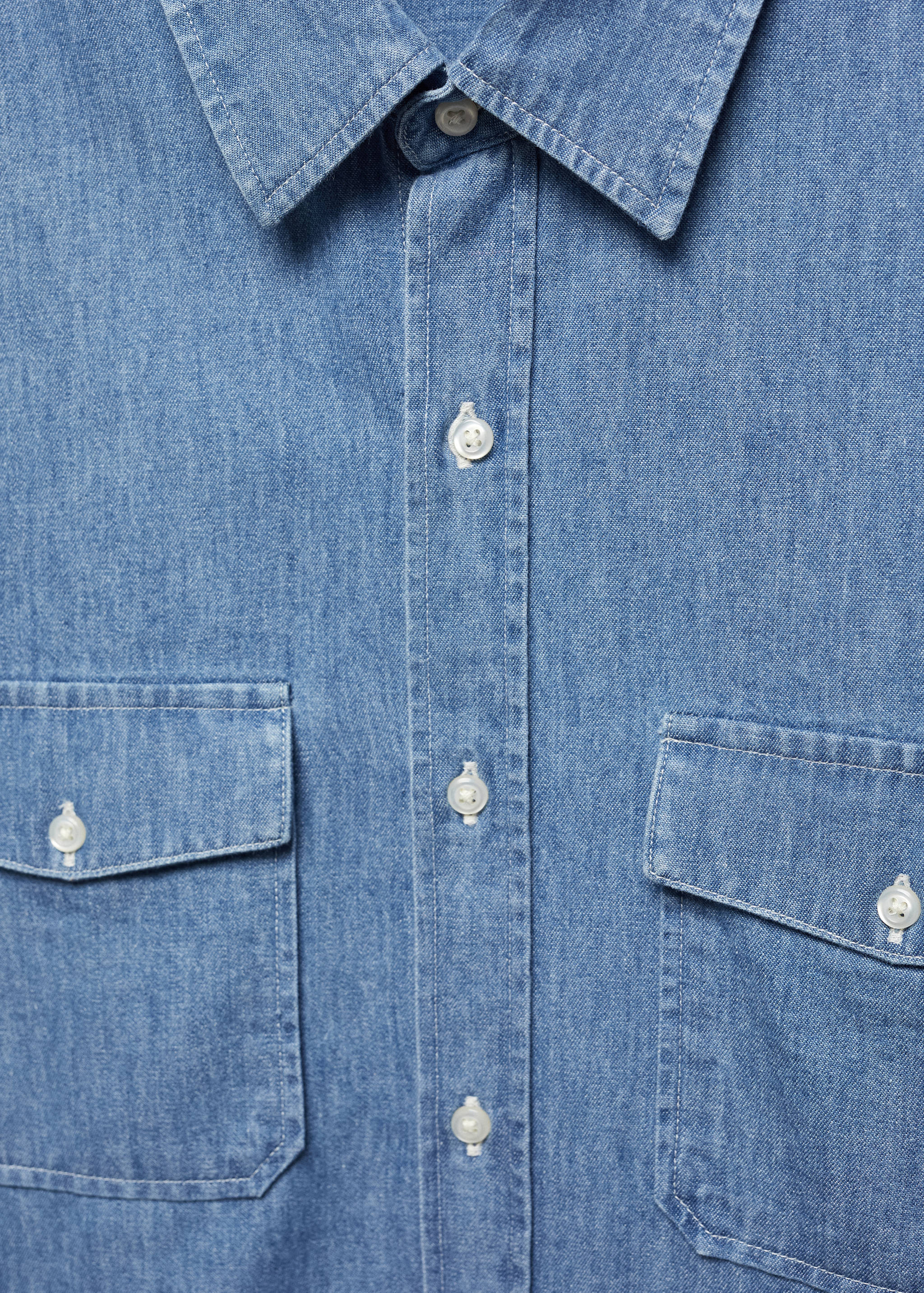 Sobrecamisa denim bolsillos - Detalle del artículo 8