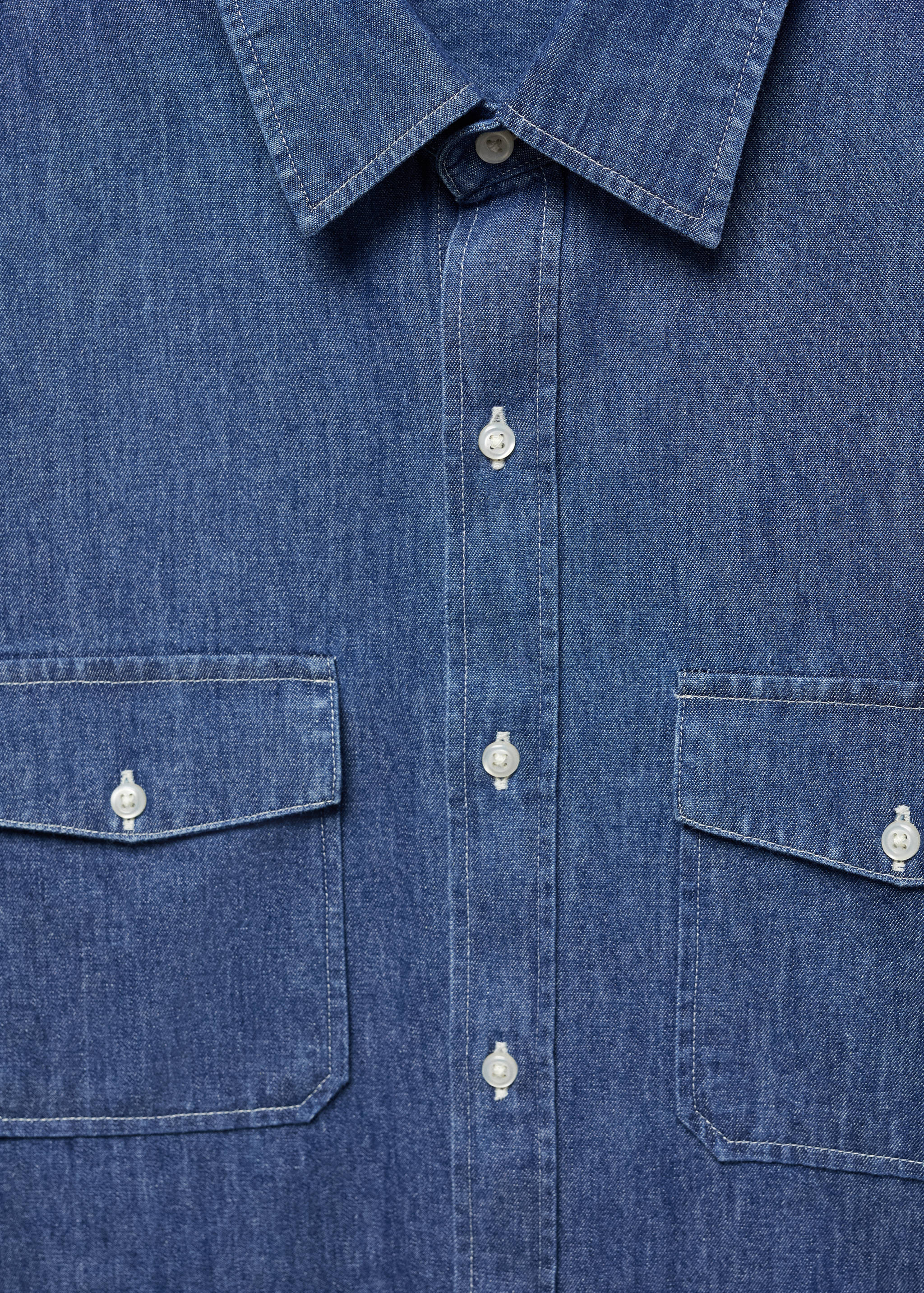Sobrecamisa denim bolsillos - Detalle del artículo 8