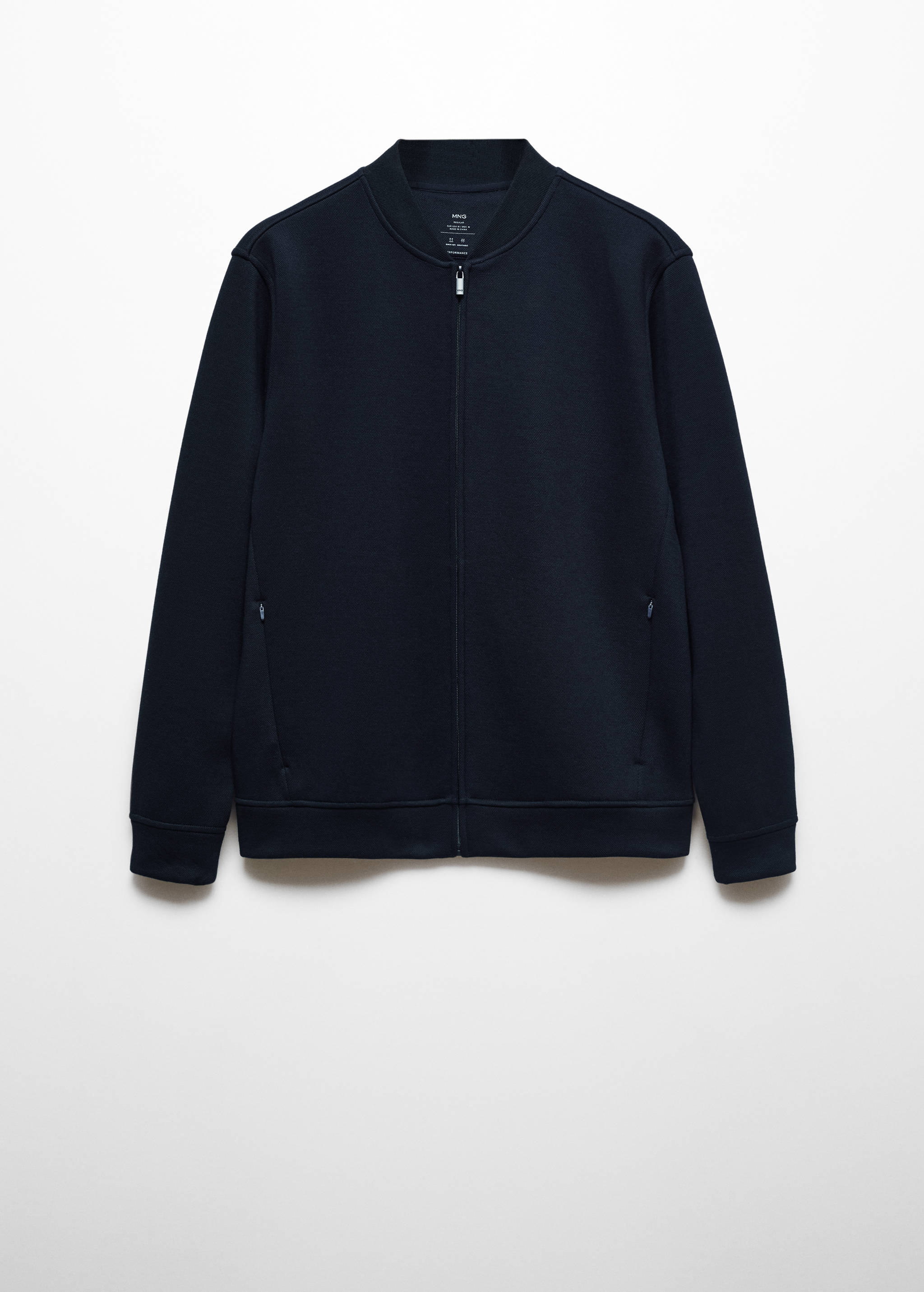 Breathable structured bomber jacket - Article without model