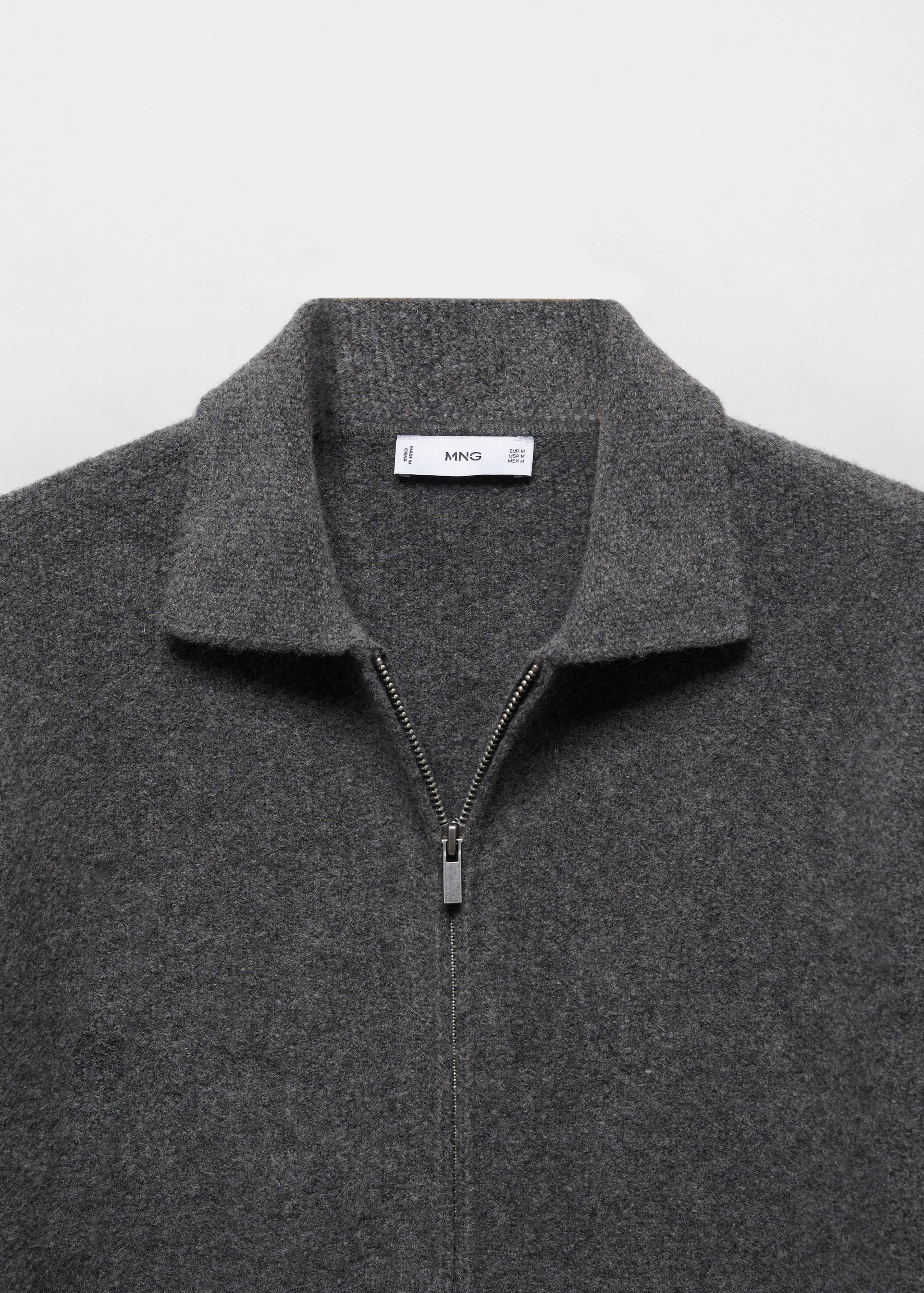 Bouclé cardigan with zip - Details of the article 8