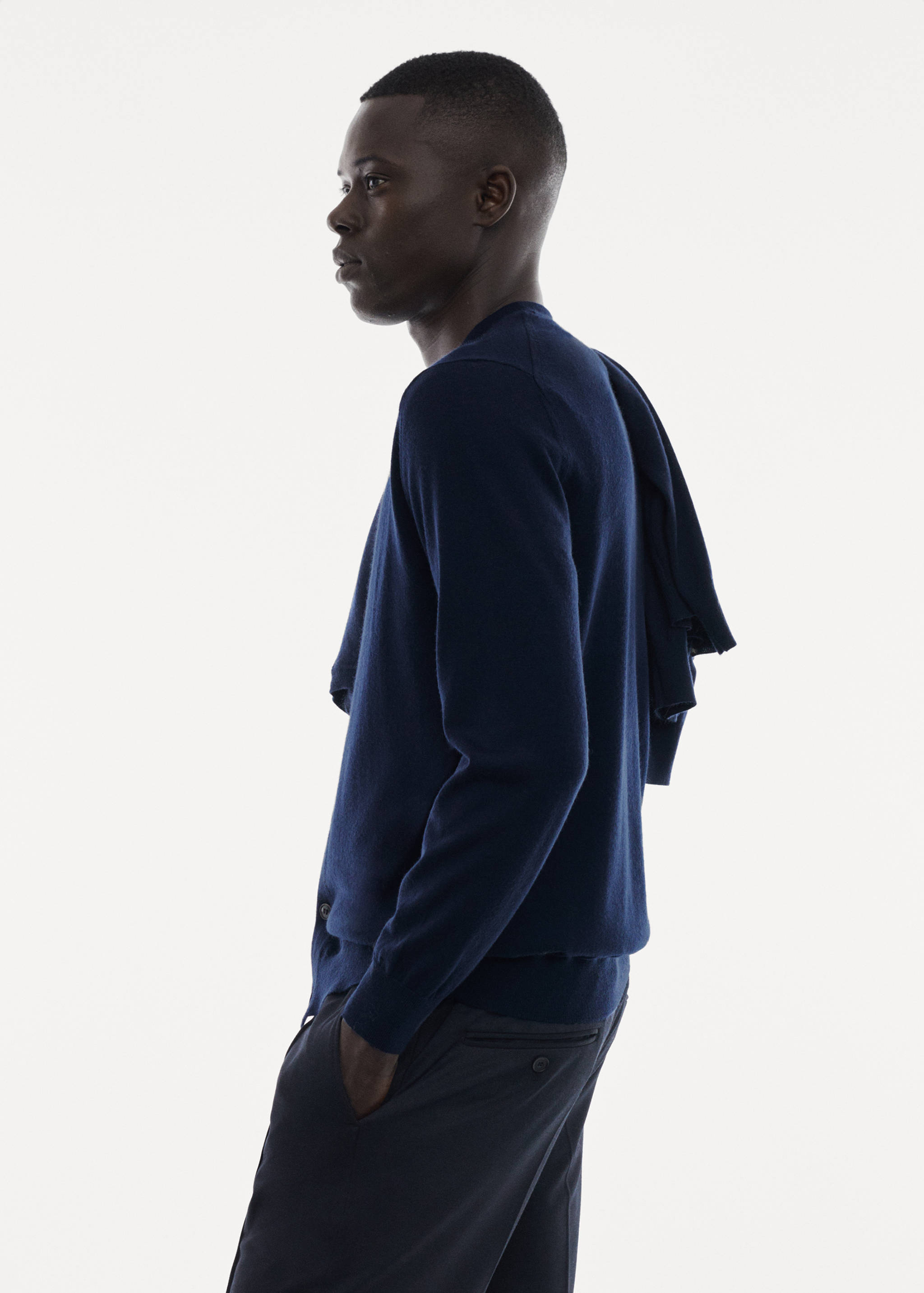 100%美利奴羊毛开衫 - null