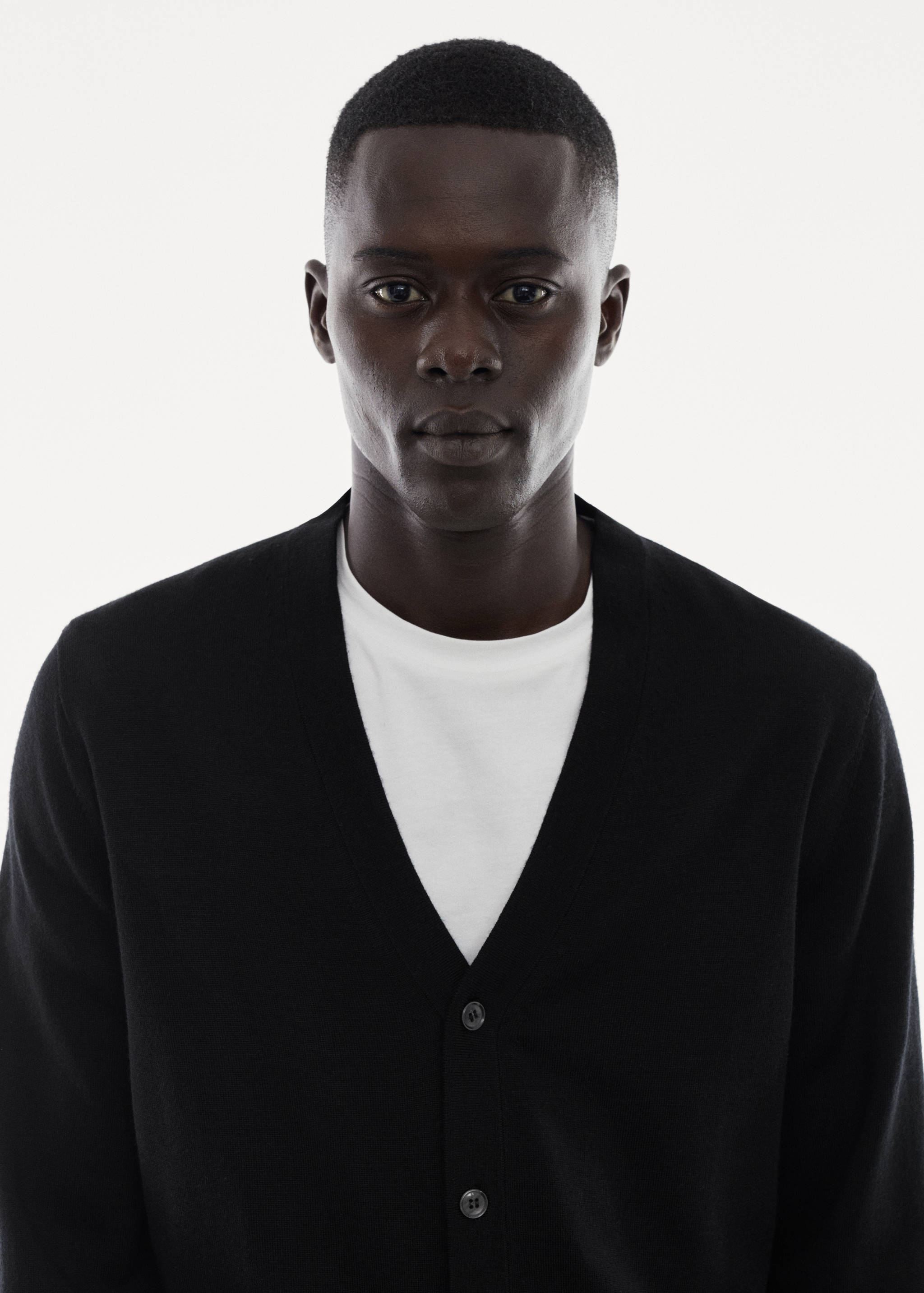 100%美利奴羊毛开衫 - null