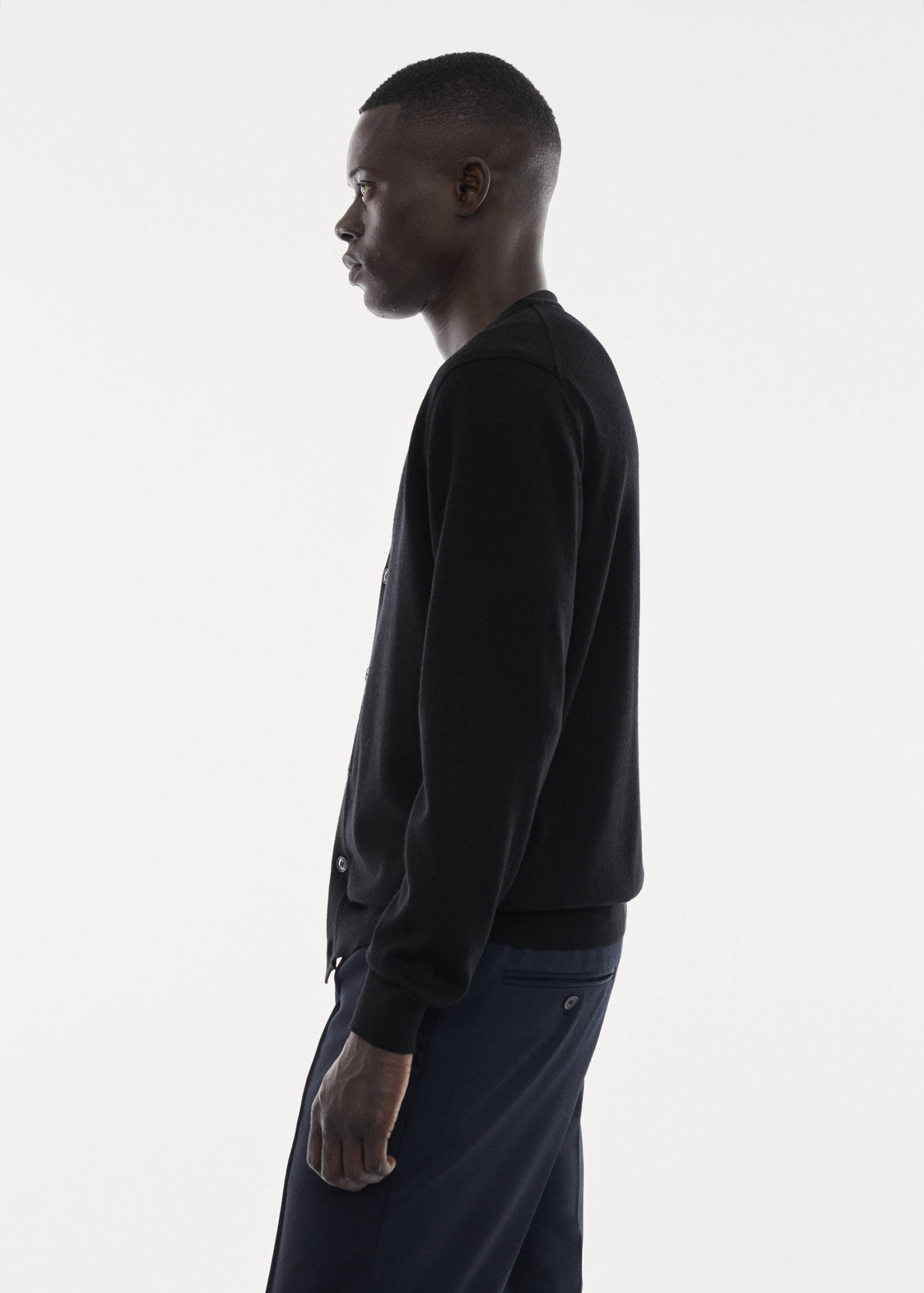 100%美利奴羊毛开衫 - null