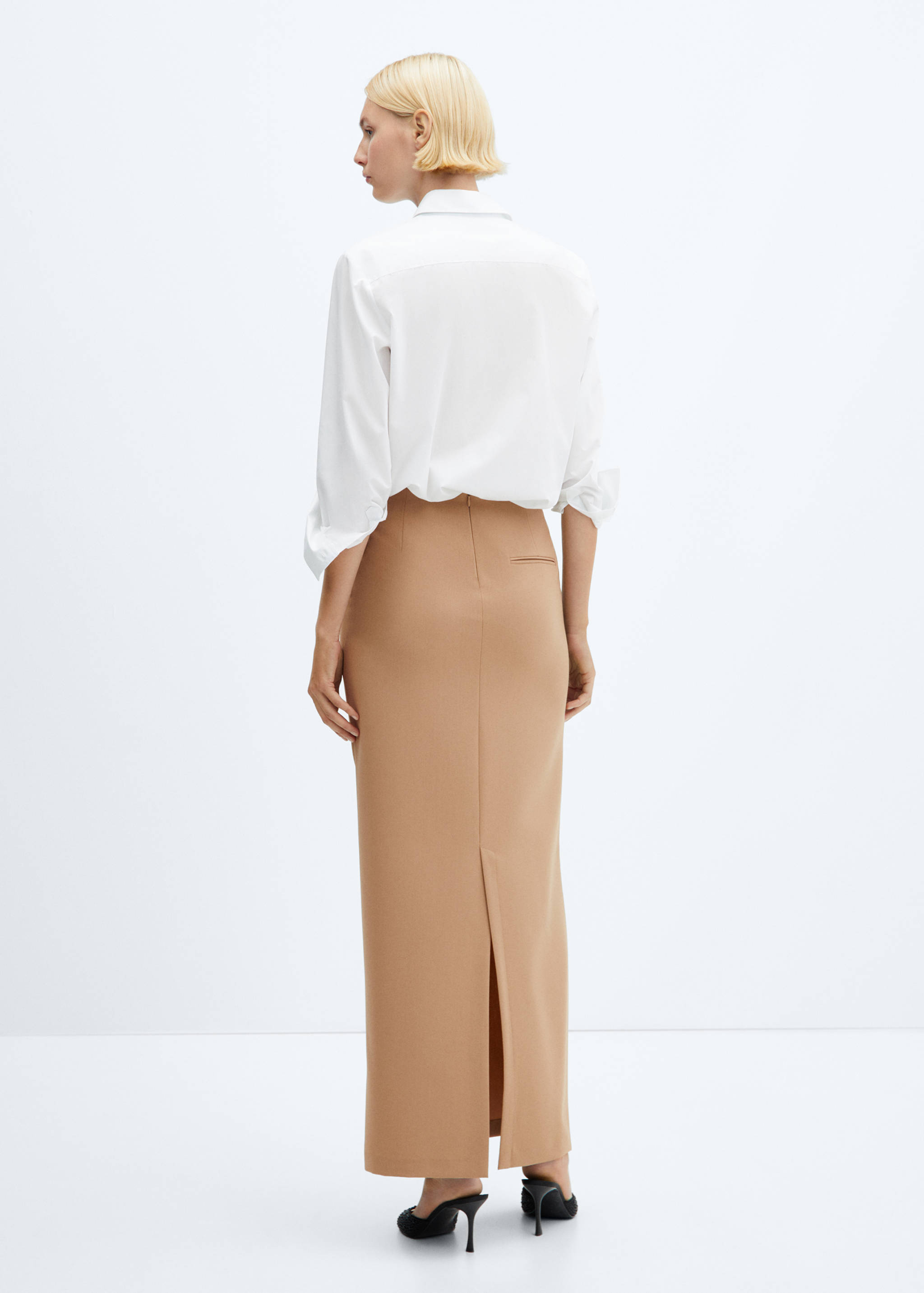 Straight long skirt - Reverse of the article