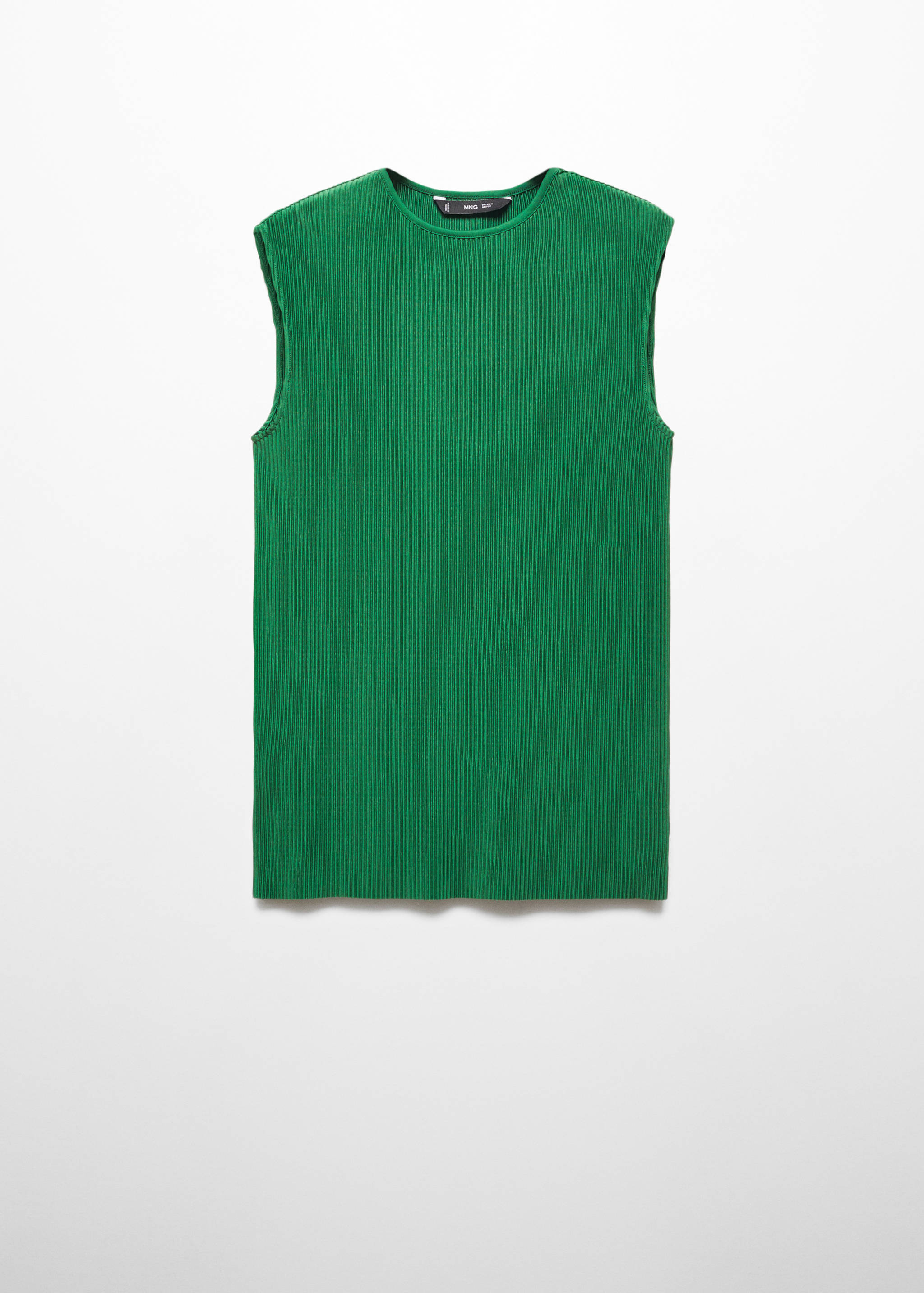 Sleeveless pleated top - Article without model