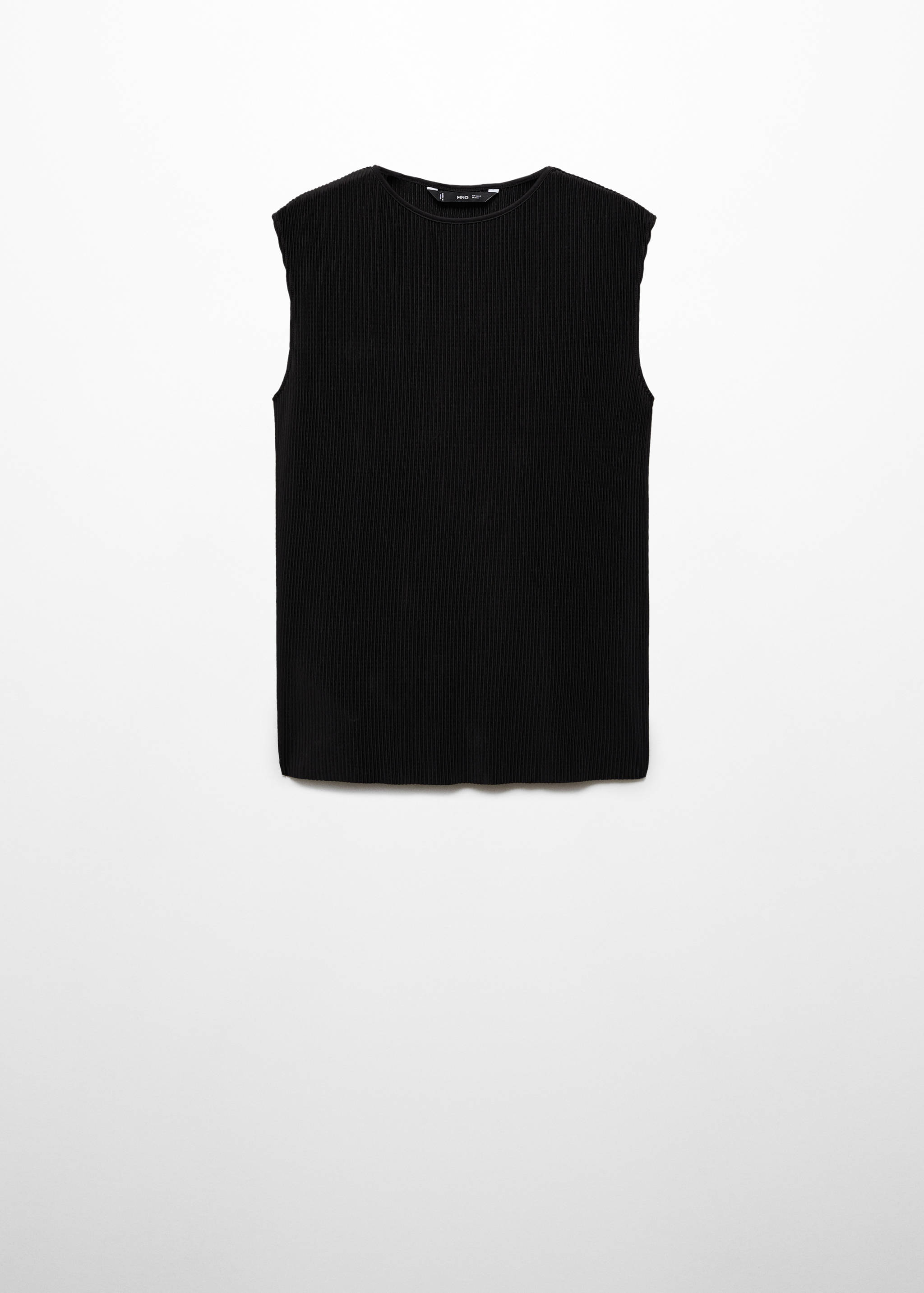 Sleeveless pleated top - Article without model