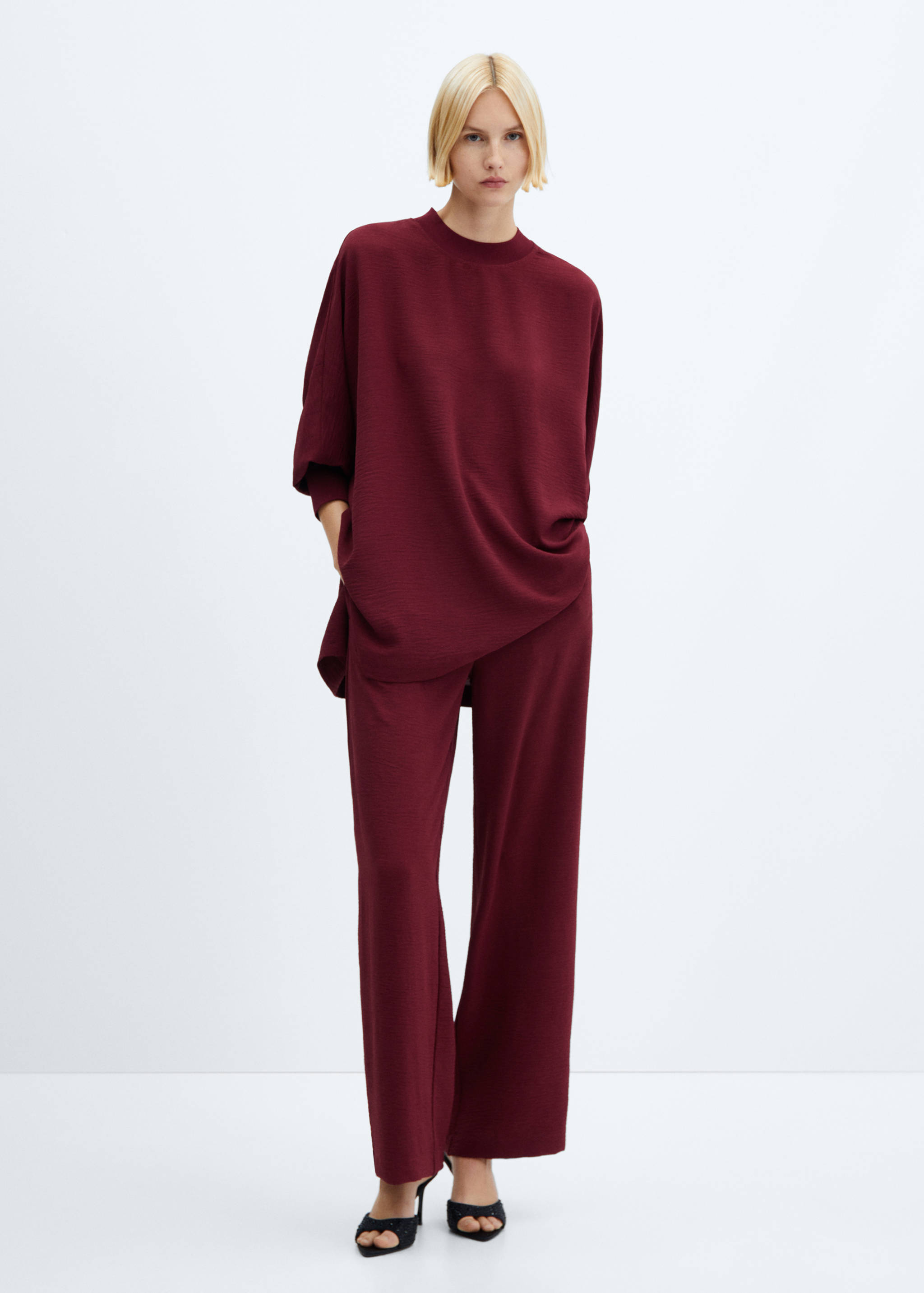 Sudadera oversize textura - Plano general