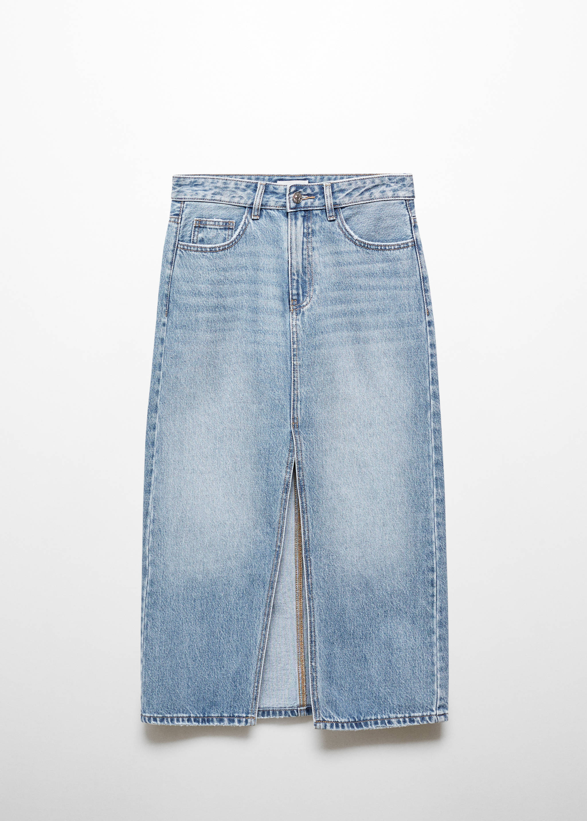 Slit denim skirt - Article without model
