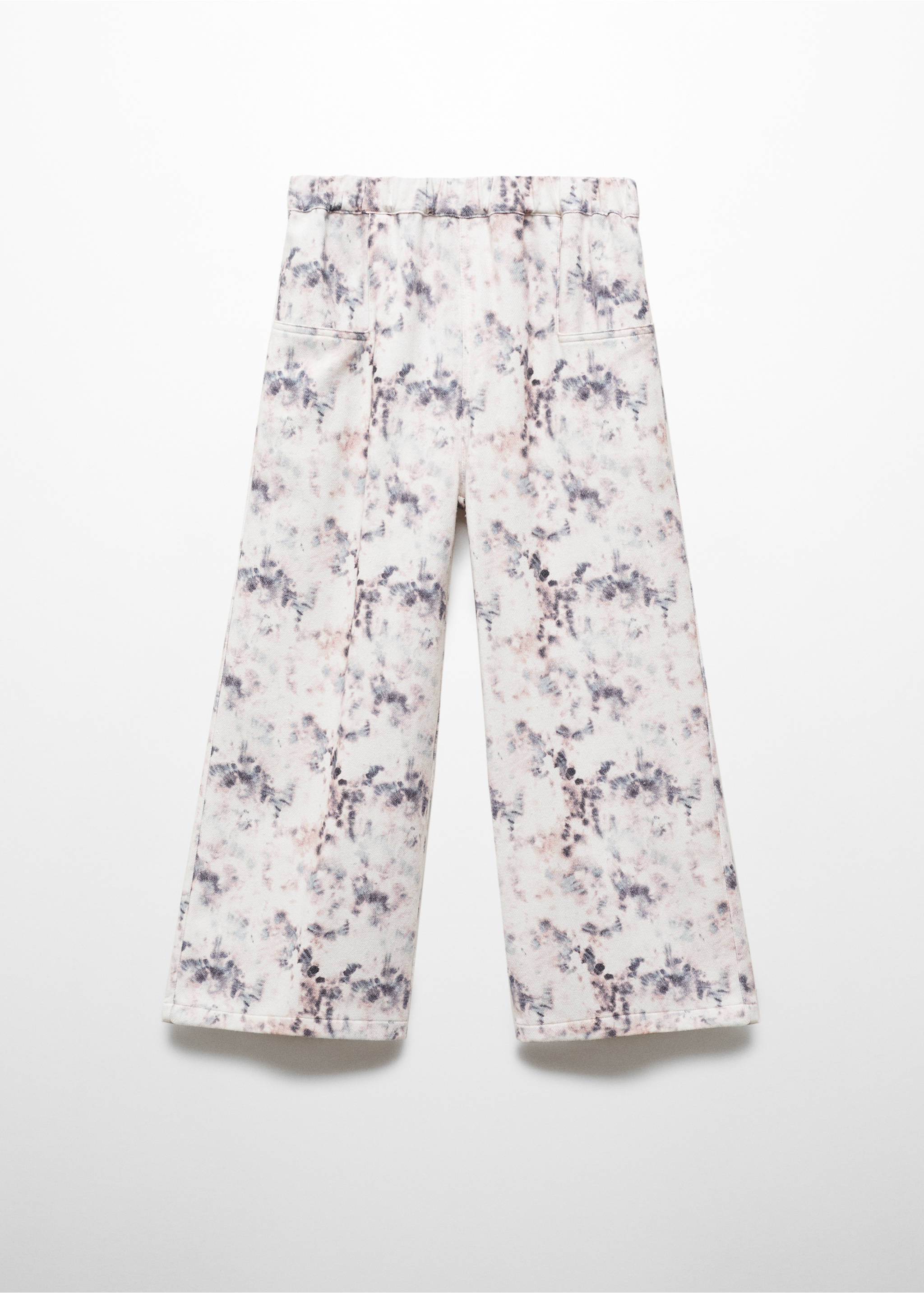 Pantalon imprimé coton - Article sans modèle, Blanc cassé. Ref: 67080680-00.
