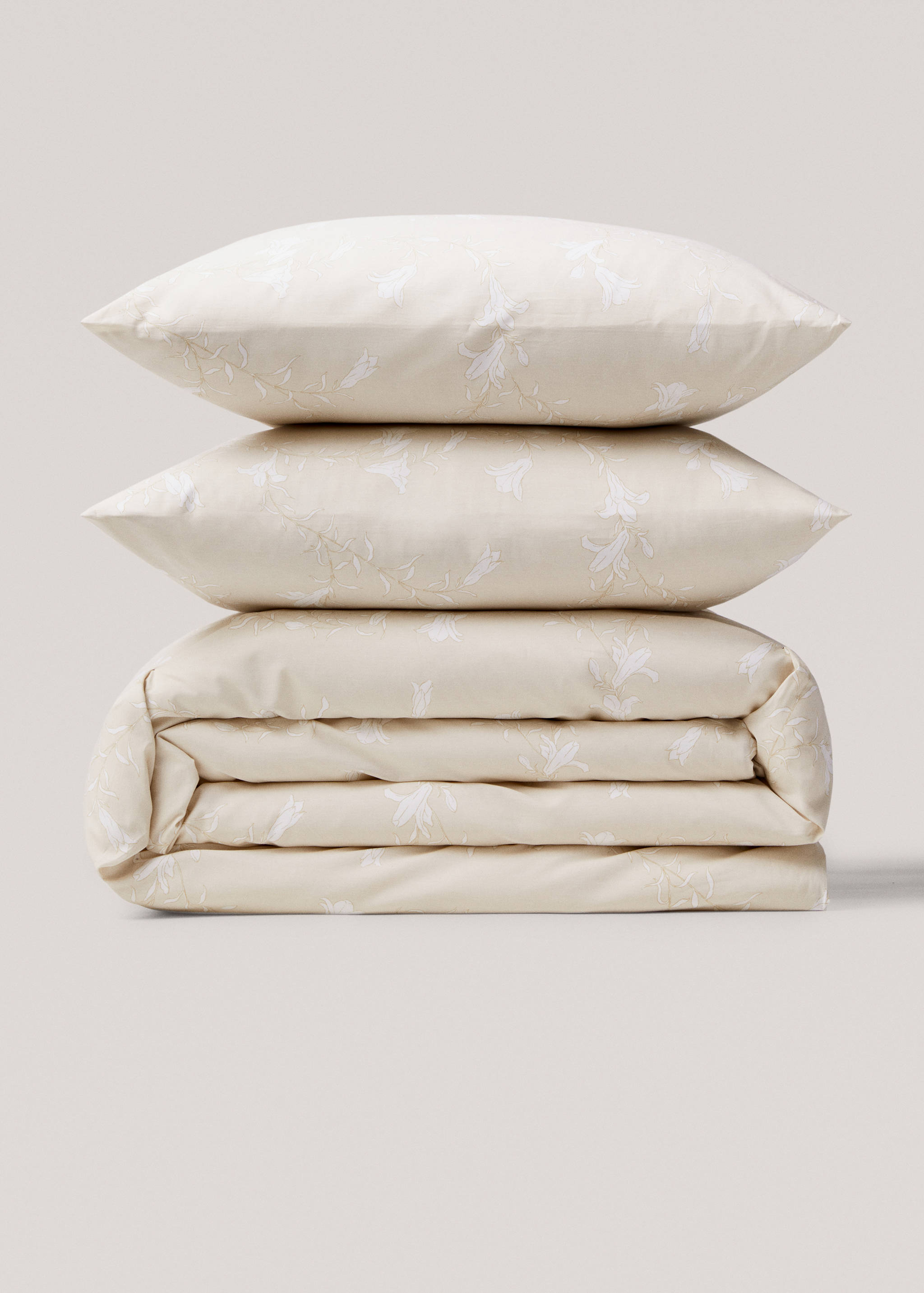 Baumwollbettbezug mit floralem Print für 135 cm Bett - Artikel ohne Model