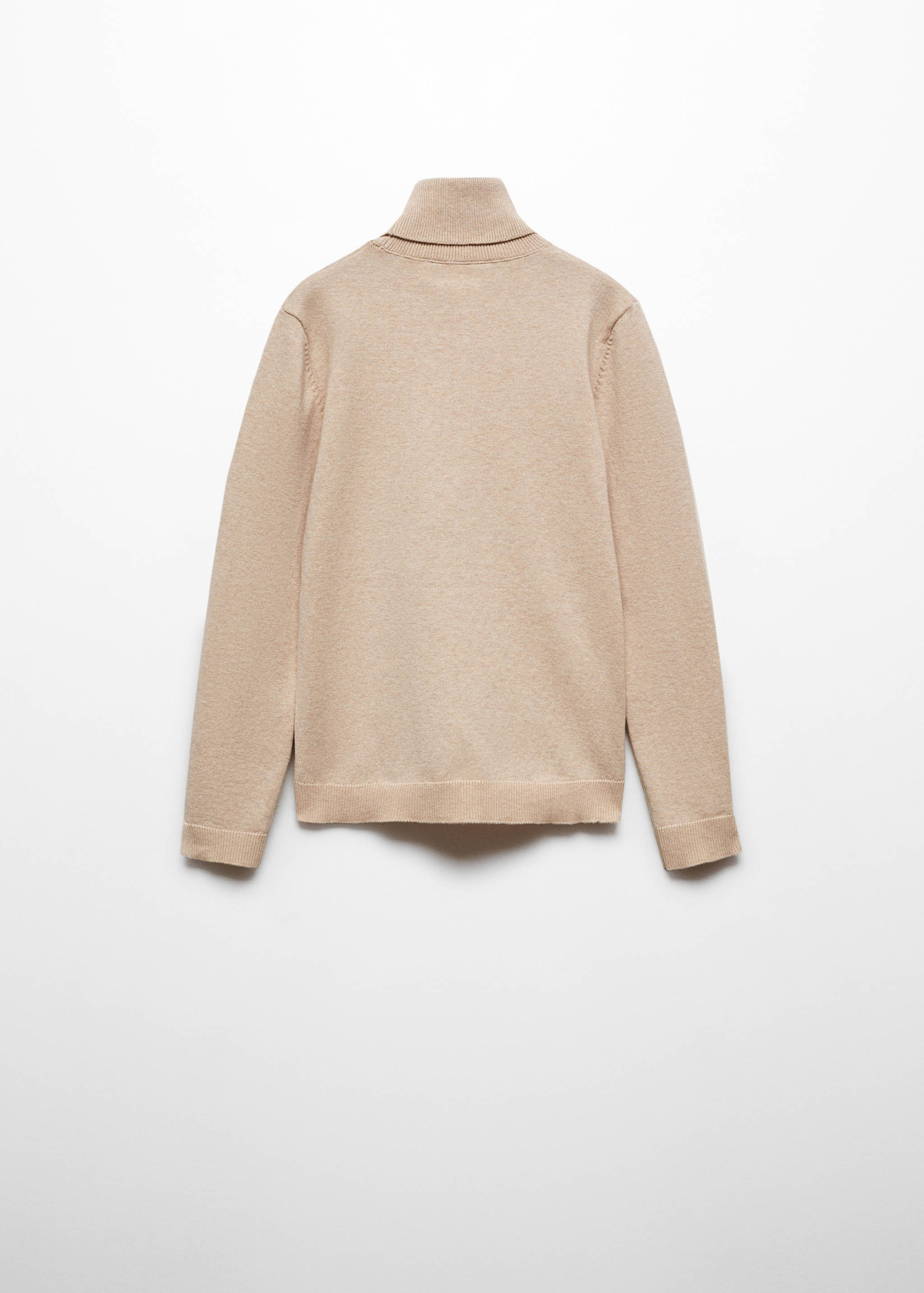Cable-knit turtleneck sweater - Reverse of the article