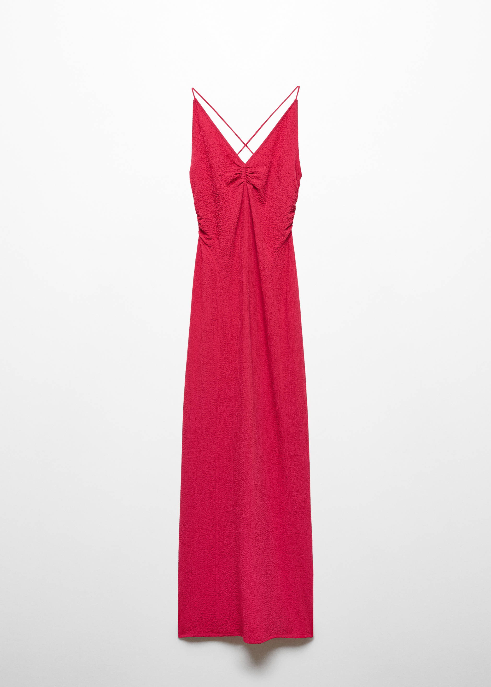 Textured dress with opening - Article without model