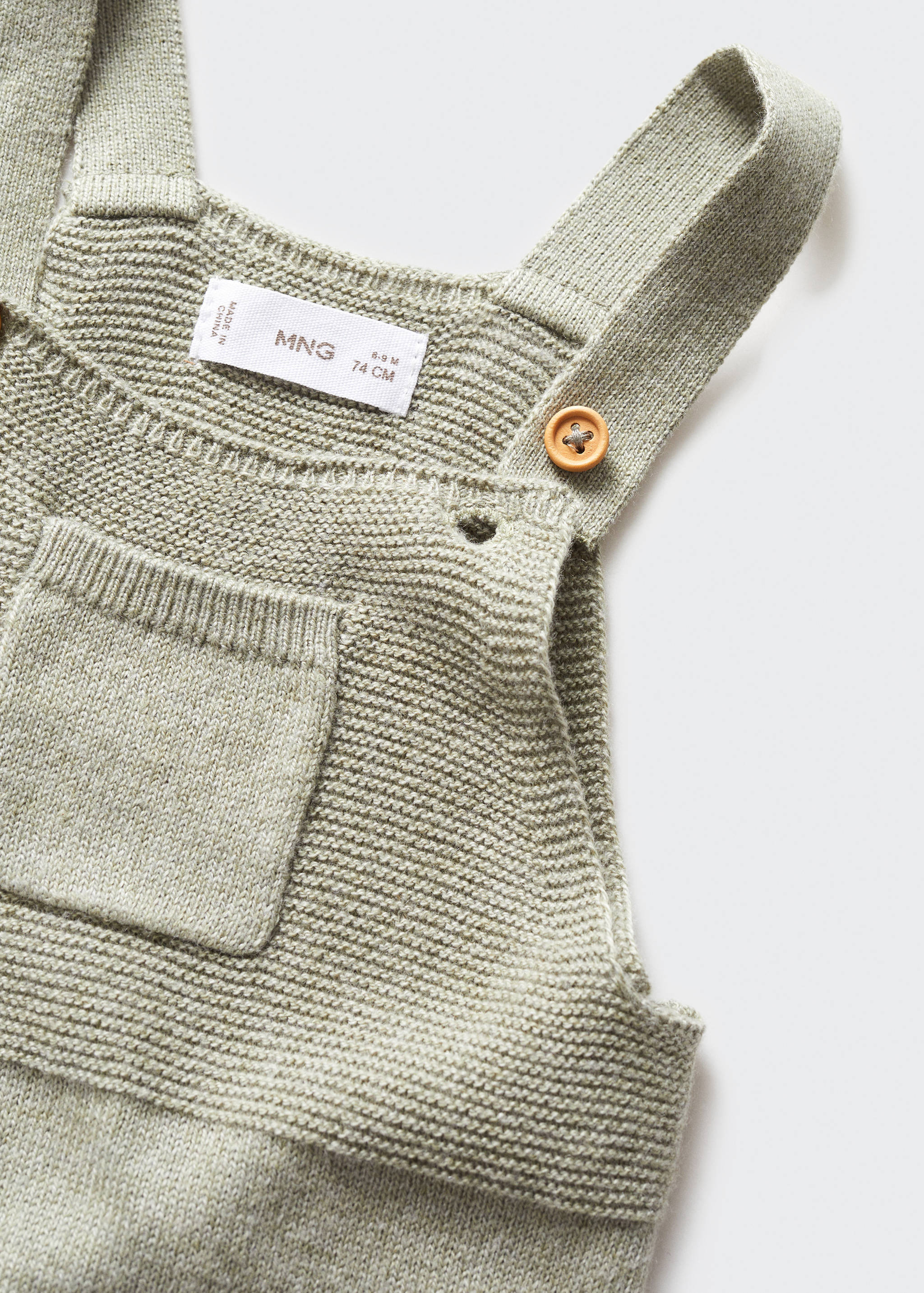 Long knitted dungarees - Details of the article 8