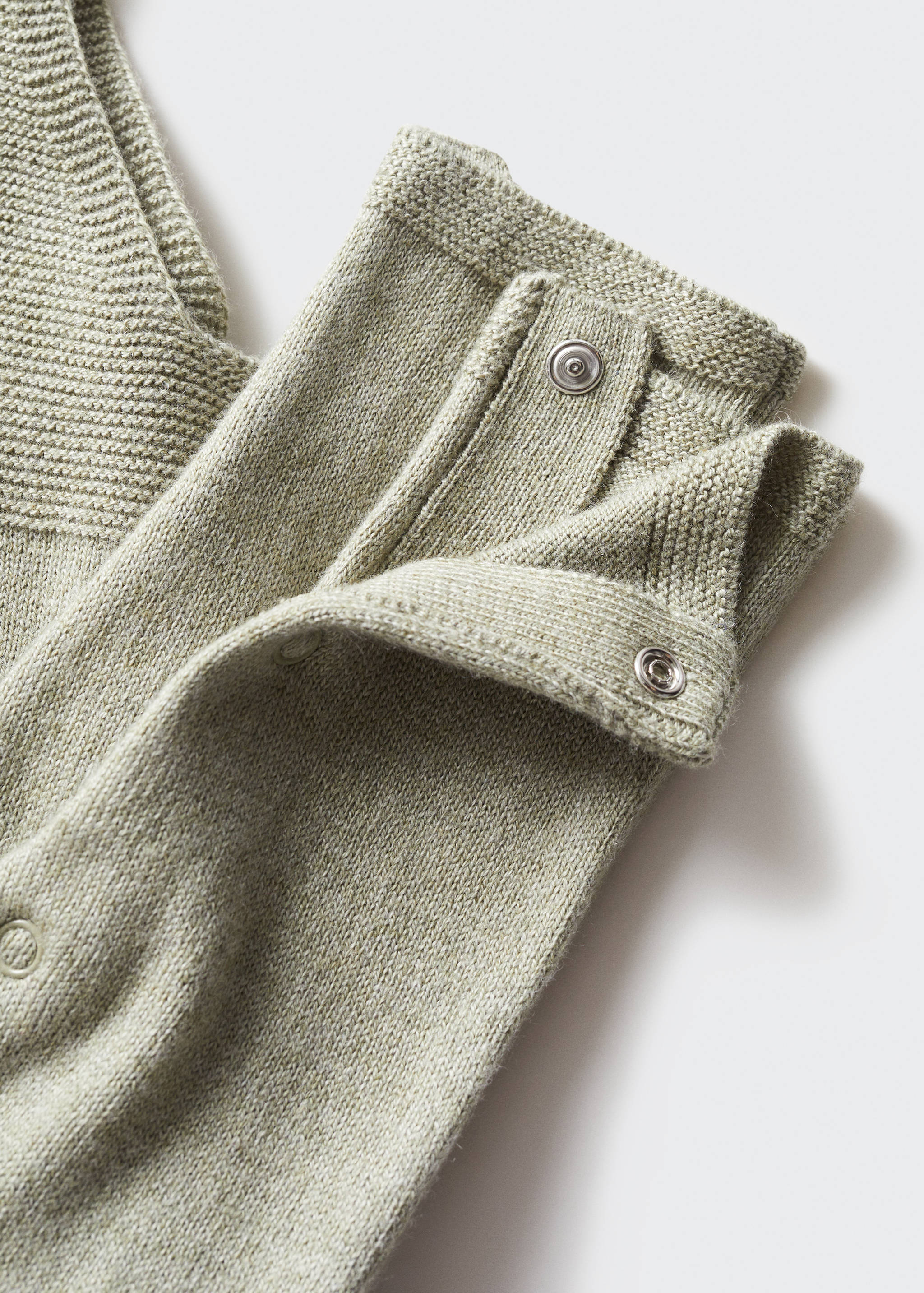 Long knitted dungarees - Details of the article 0