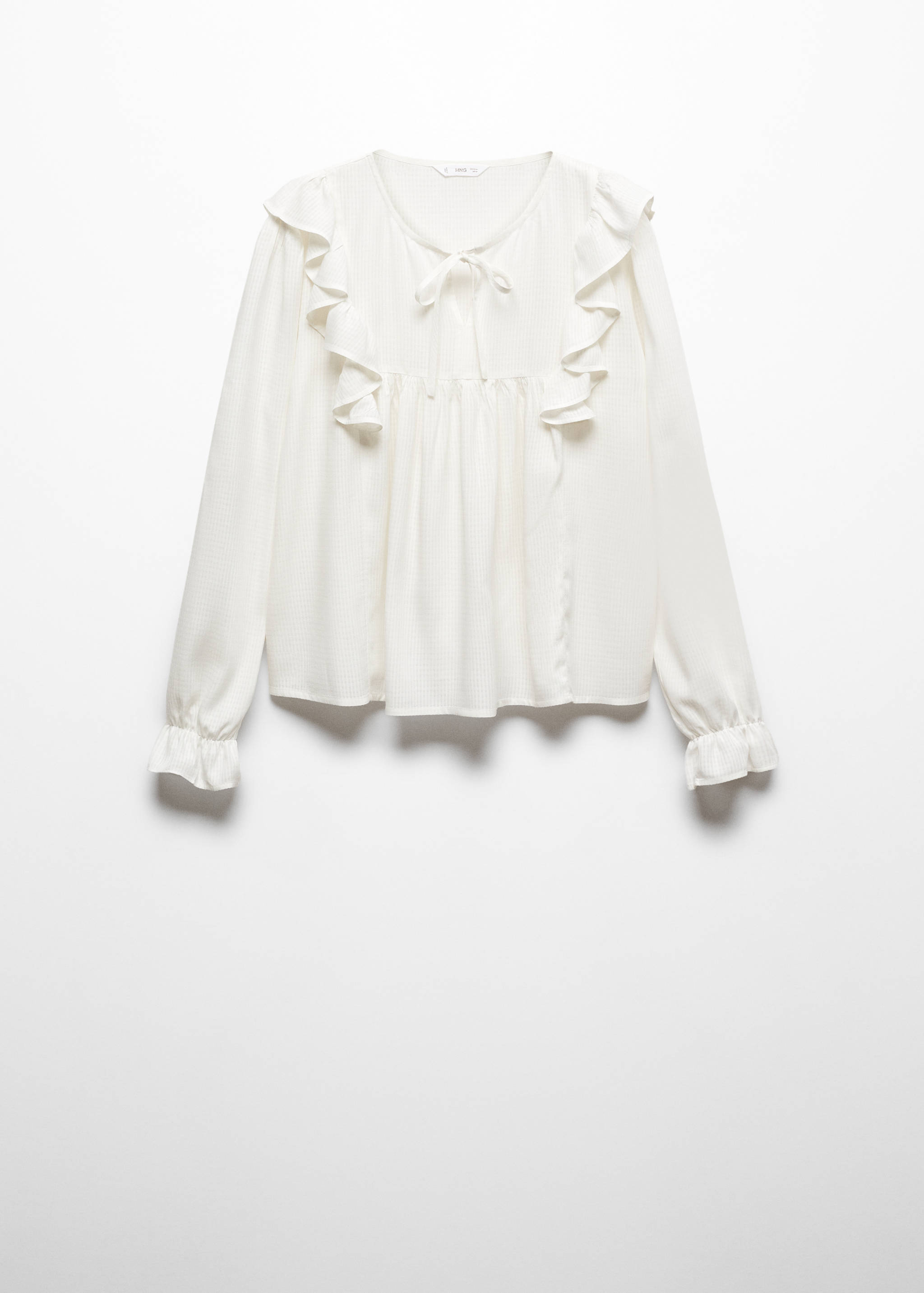 Blouse texturée volants - Article sans modèle