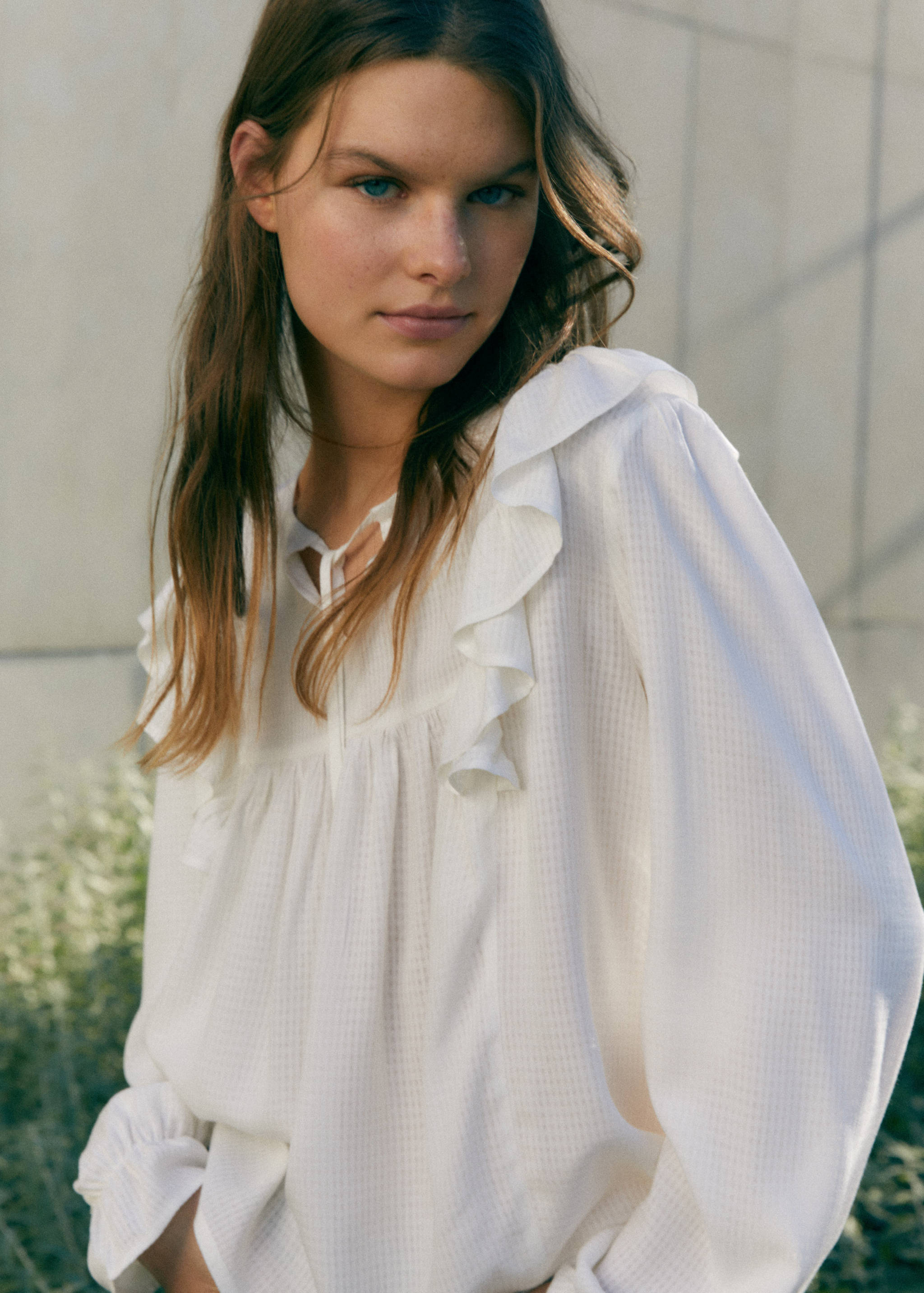 Blouse texturée volants - Détail de l'article 5