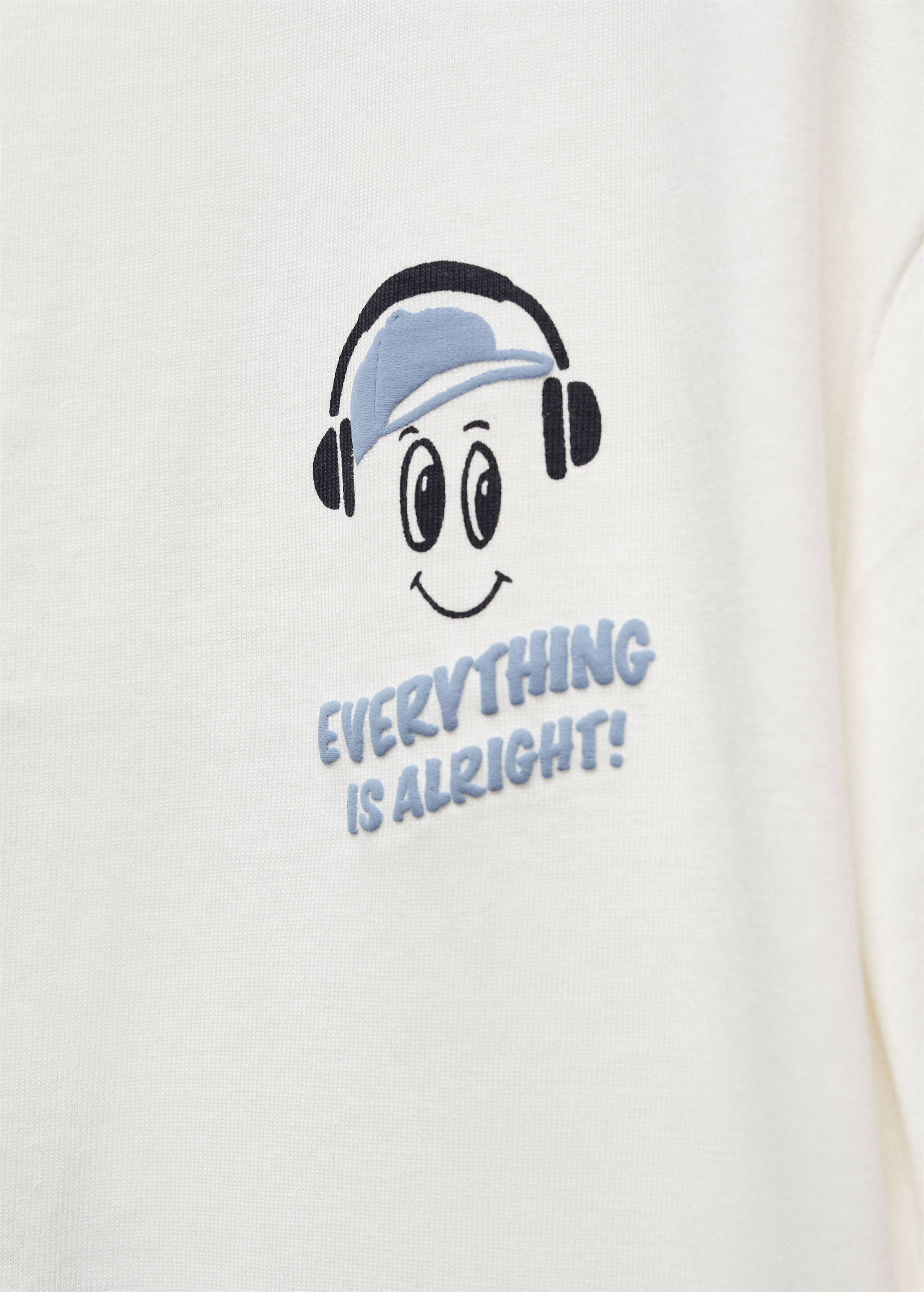 Хлопковая футболка с надписью - Деталь изделия 8