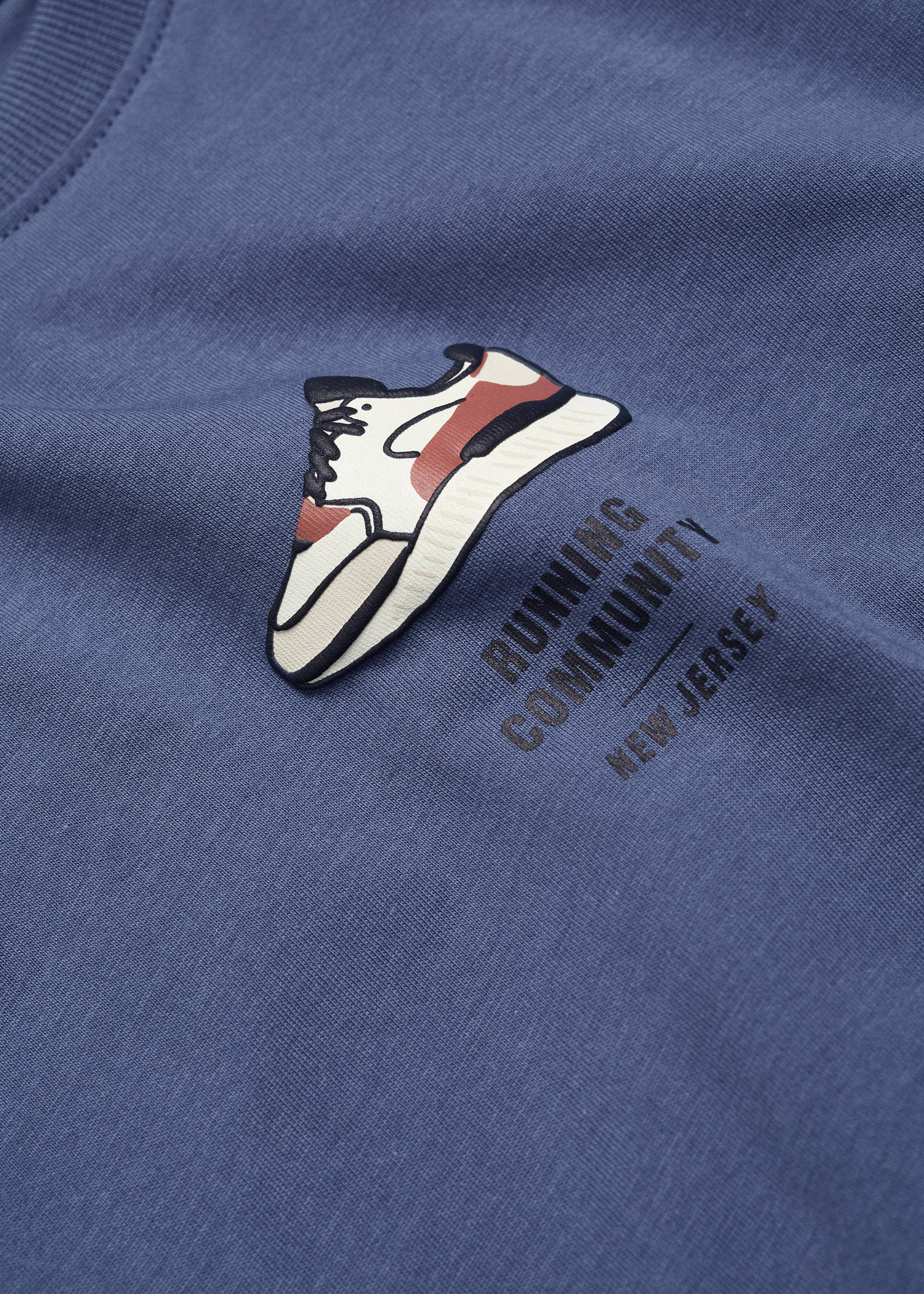 Хлопковая футболка с надписью - Деталь изделия 8