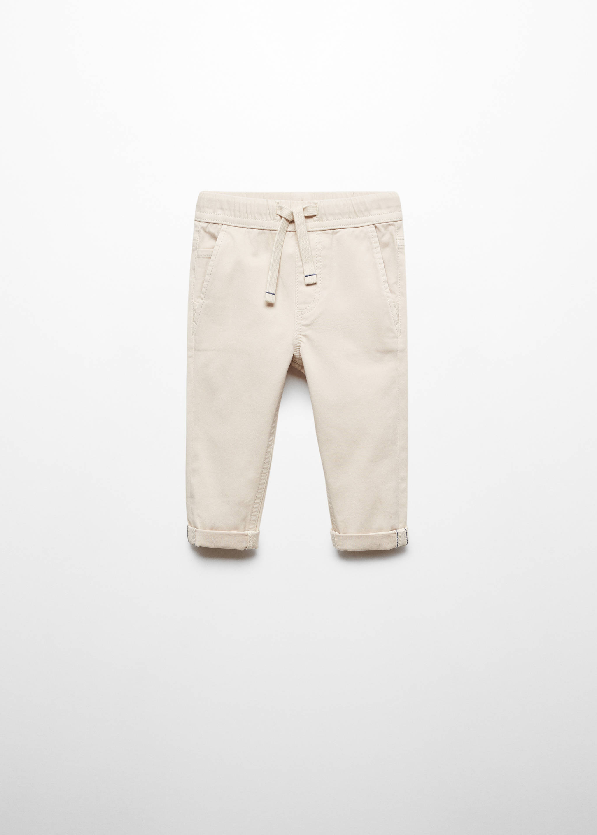 Contrast waistband chinos - Article without model