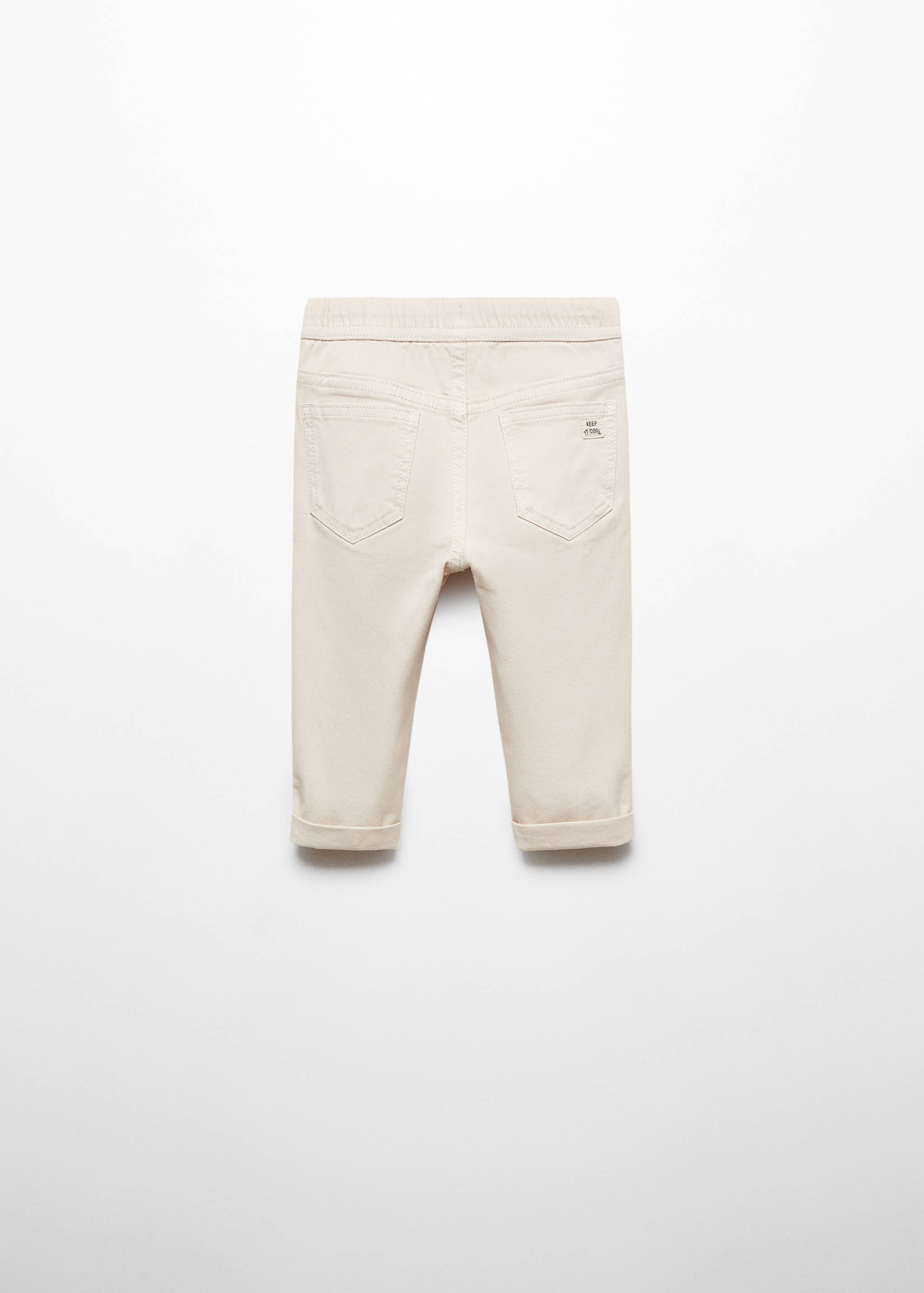 Contrast waistband chinos - Reverse of the article