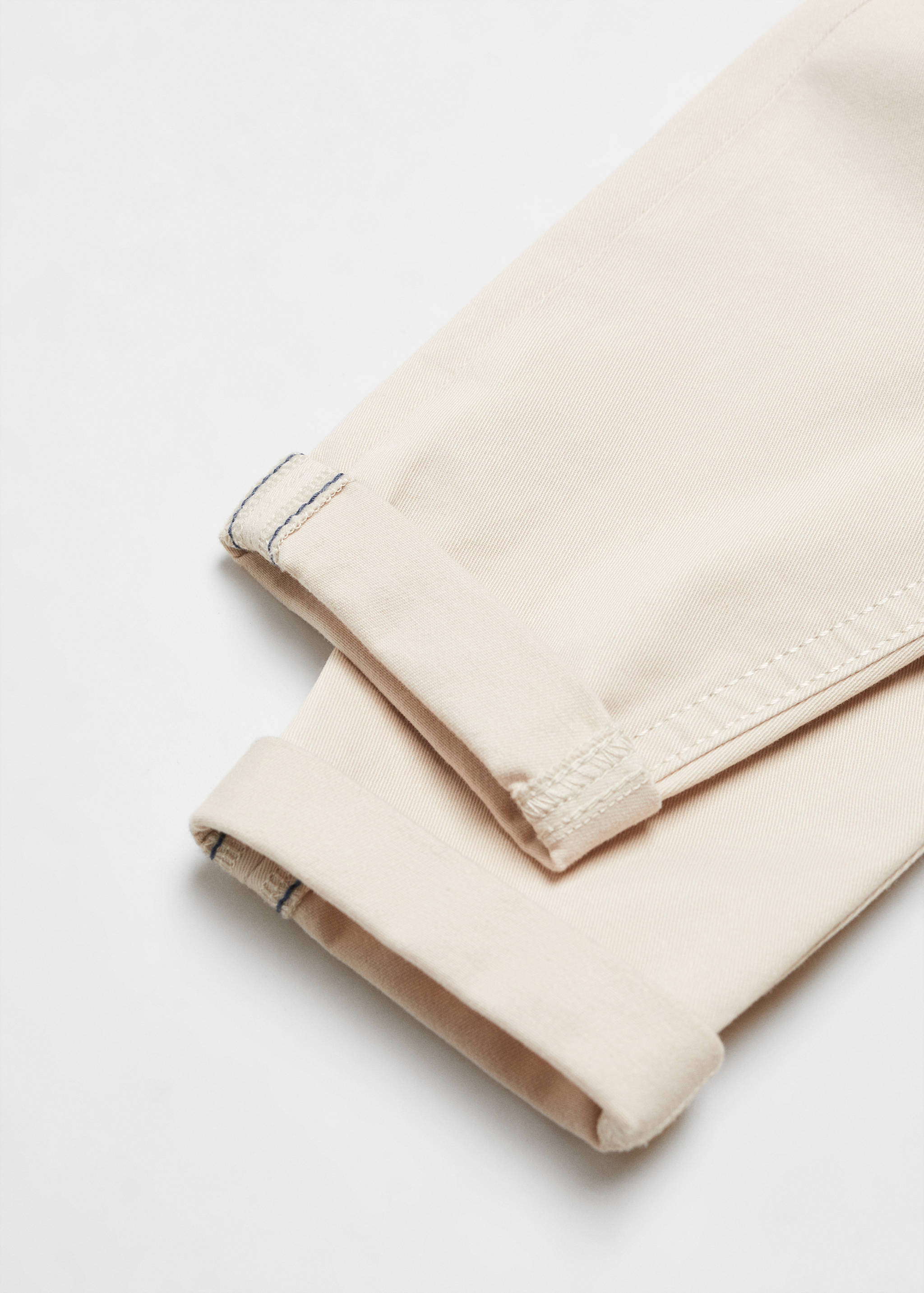 Contrast waistband chinos - Details of the article 0