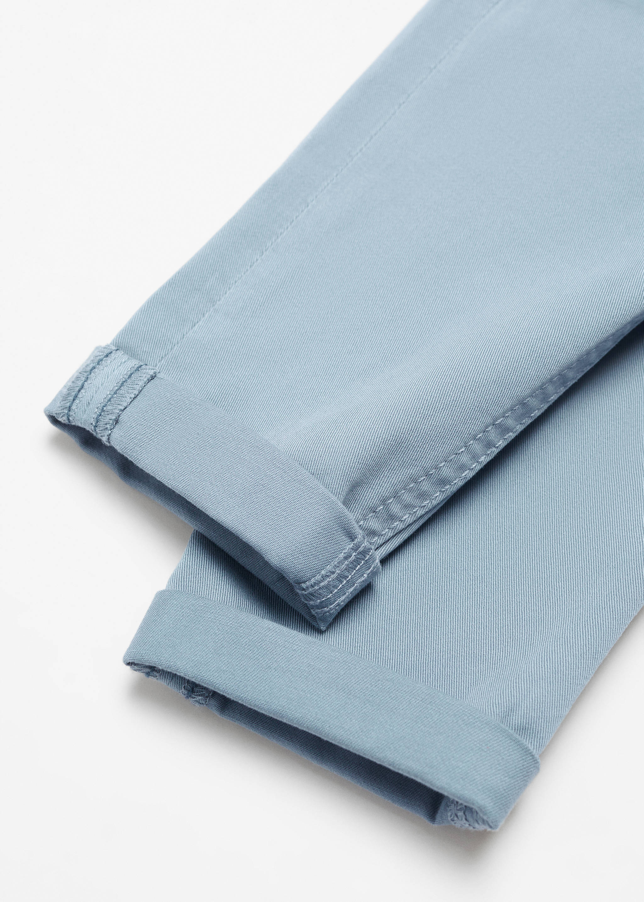 Contrast waistband chinos - Details of the article 0