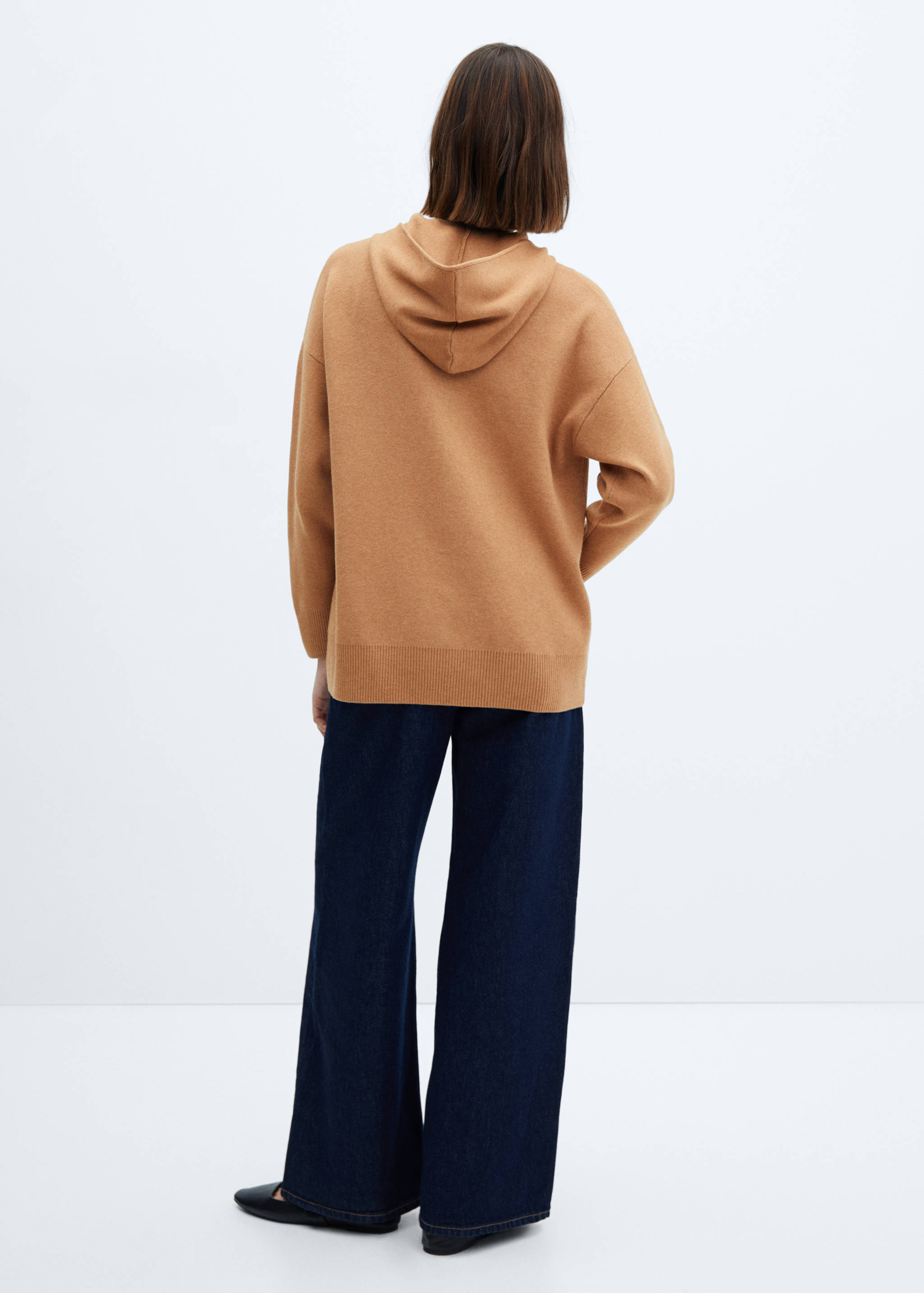 Свитшот из трикотажа с молнией - Обратная сторона изделия