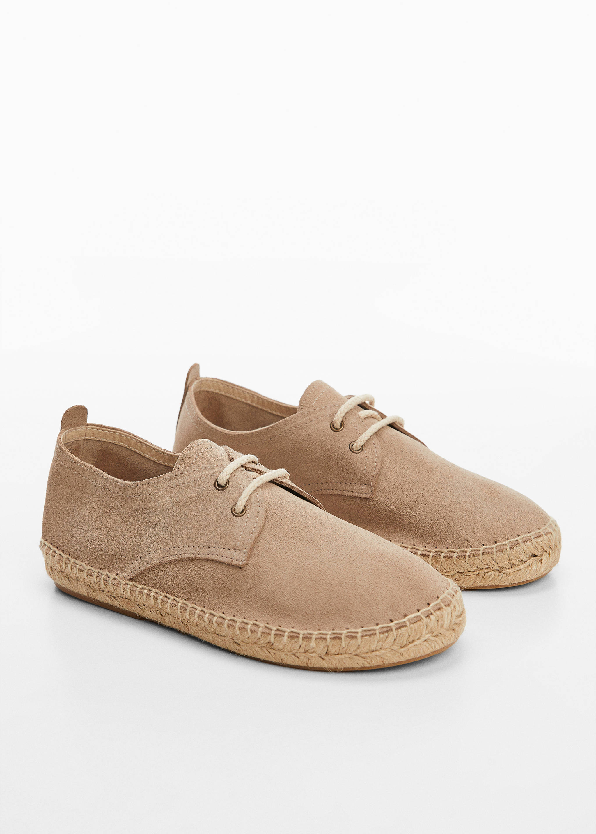 Espadrilles suède lacets - Plan moyen
