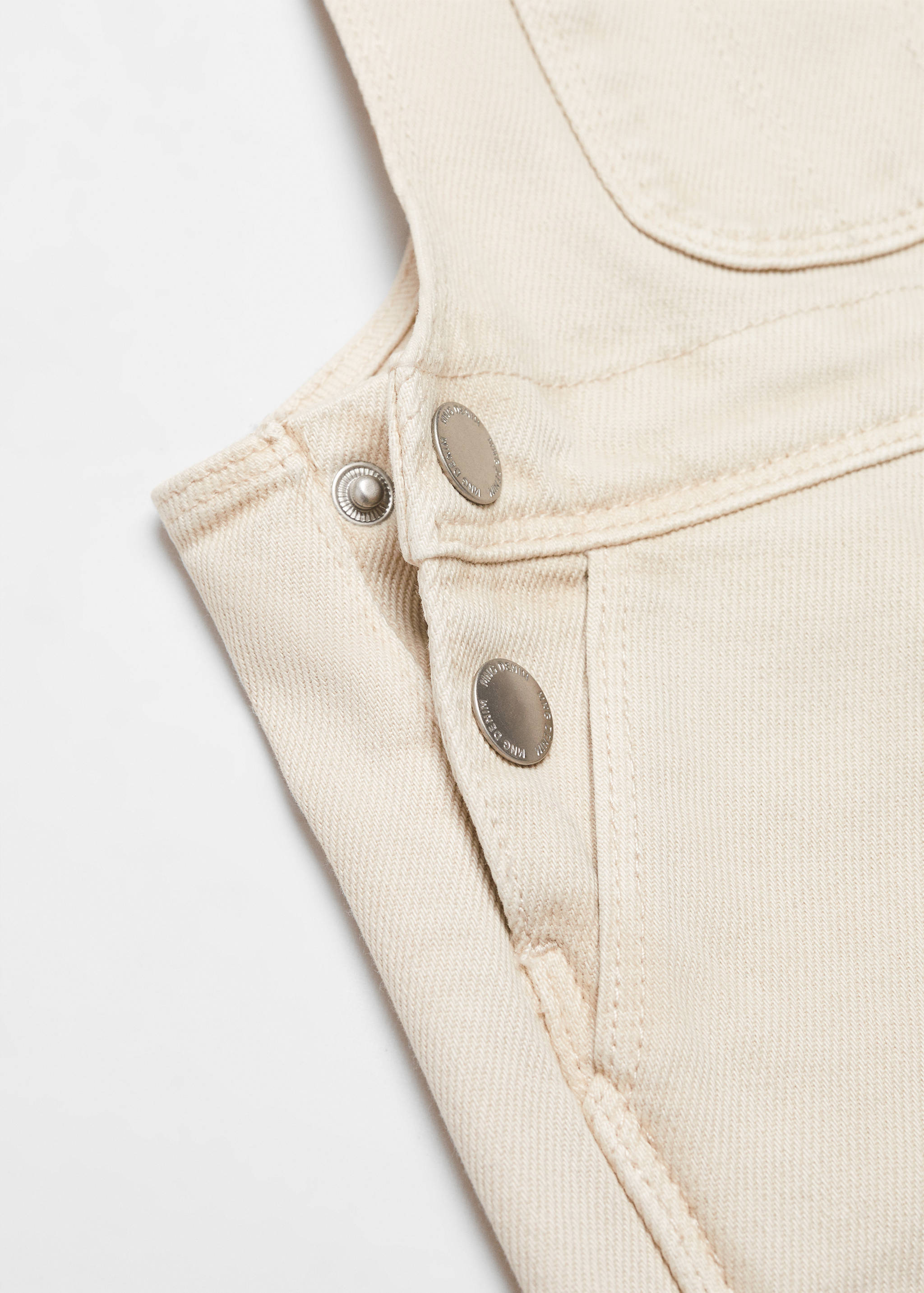 Long denim dungarees - Details of the article 0
