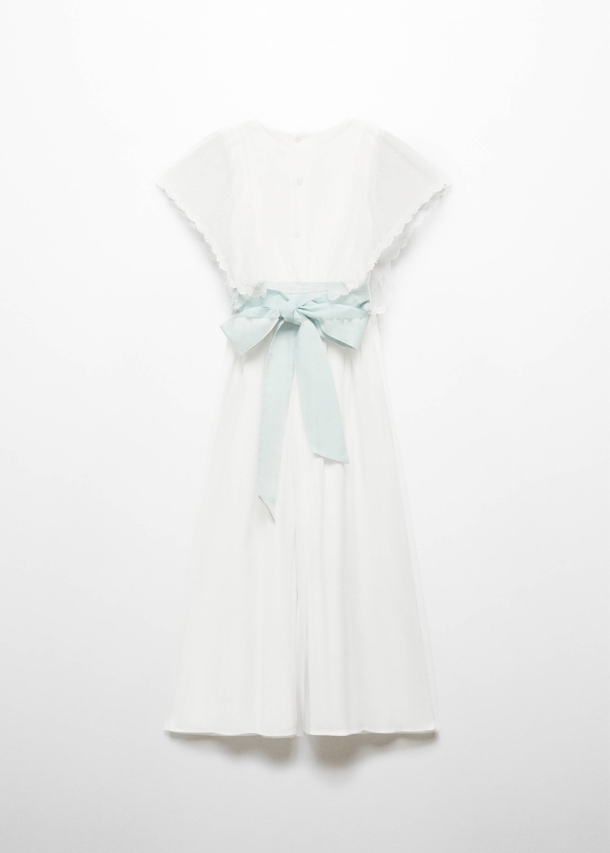 蝴蝶结长款连身衣裤 - null