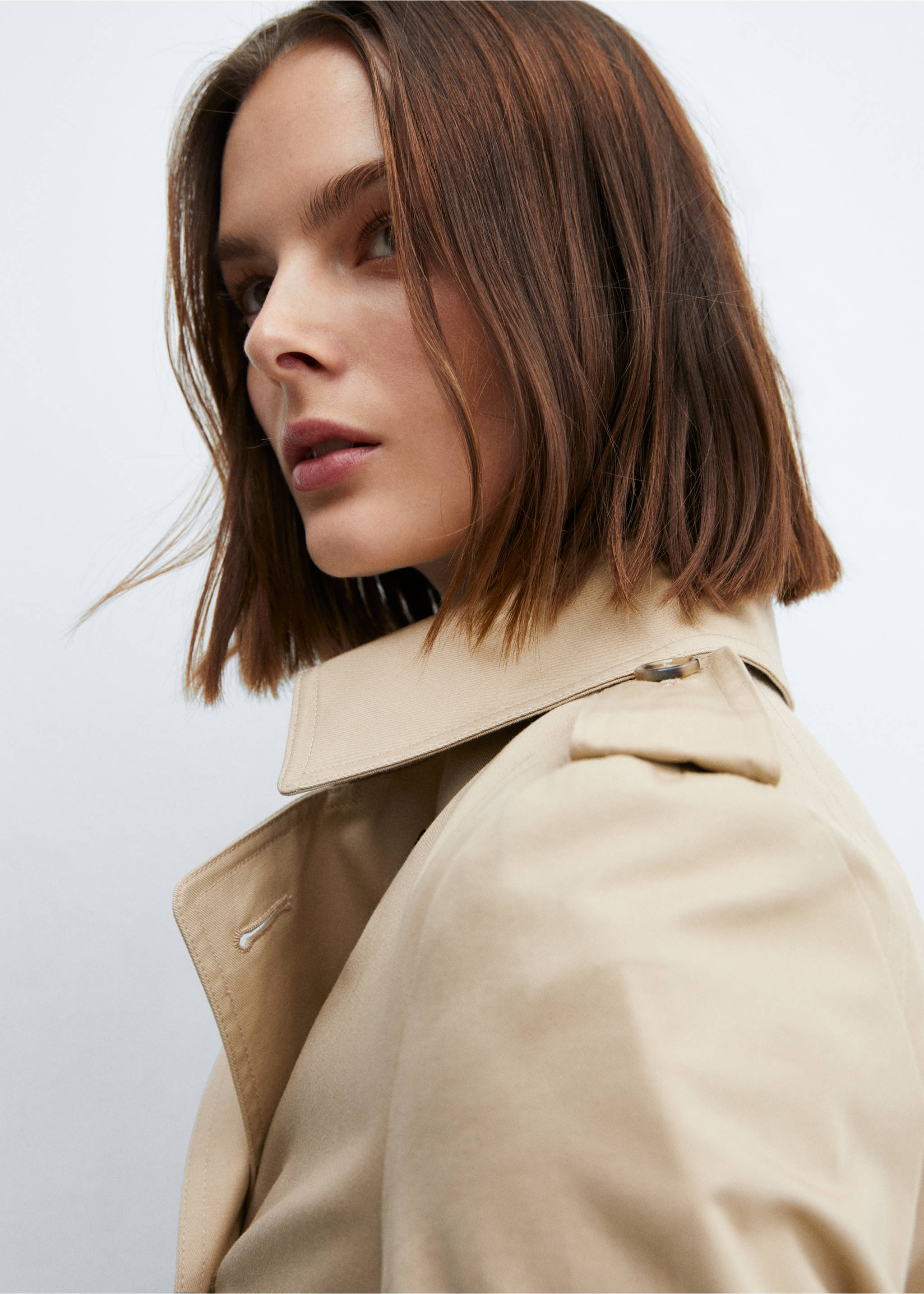 Trench classique ceinture - Détail de l'article 1, Gris clair/pastel. Ref: 67084018-00.