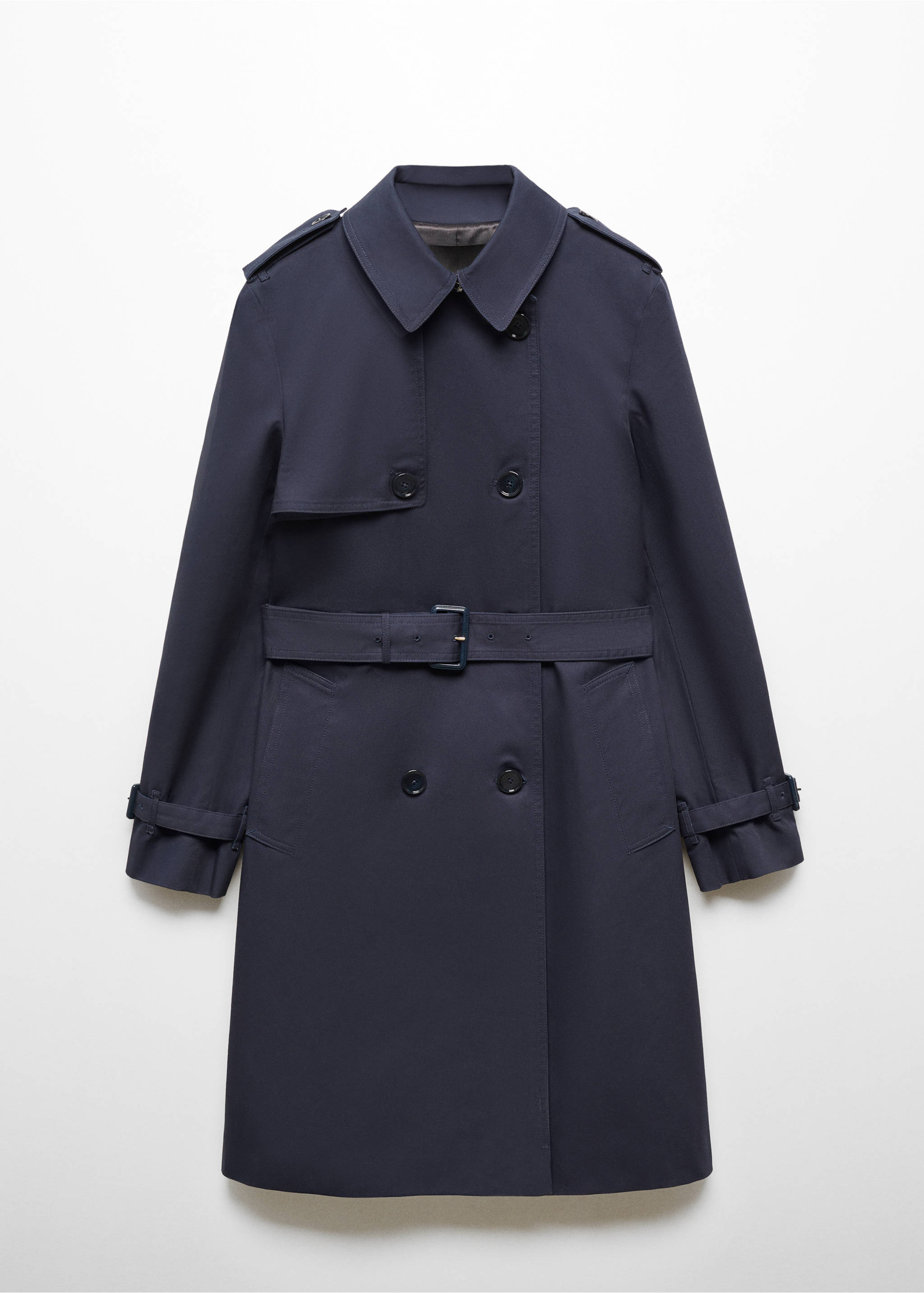Classic trench coat with belt - Article without model, Dark Navy. Ref: 67084018-00.