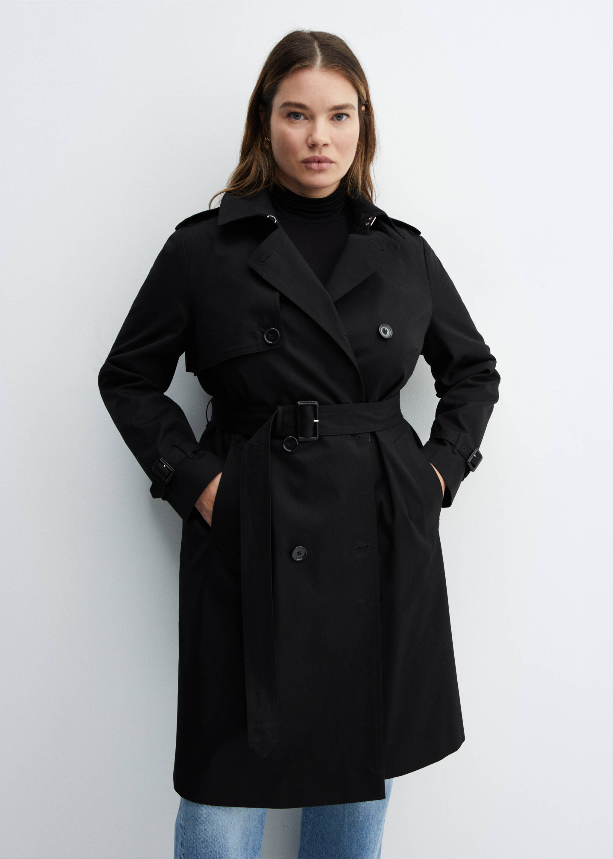 Trench classique ceinture - Détail de l'article 5, Noir. Ref: 67084018-00.