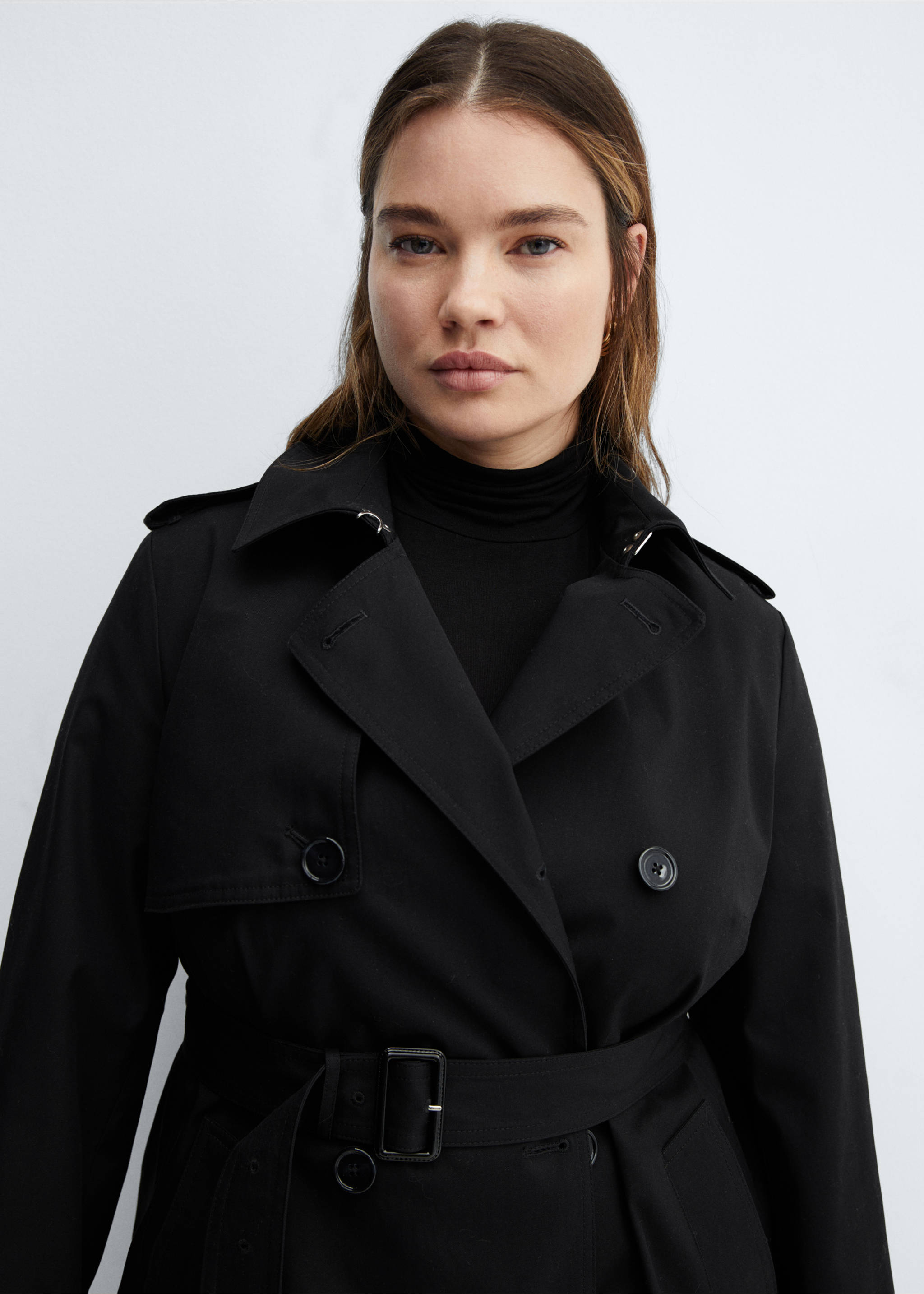 Trench classique ceinture - Détail de l'article 4, Noir. Ref: 67084018-00.